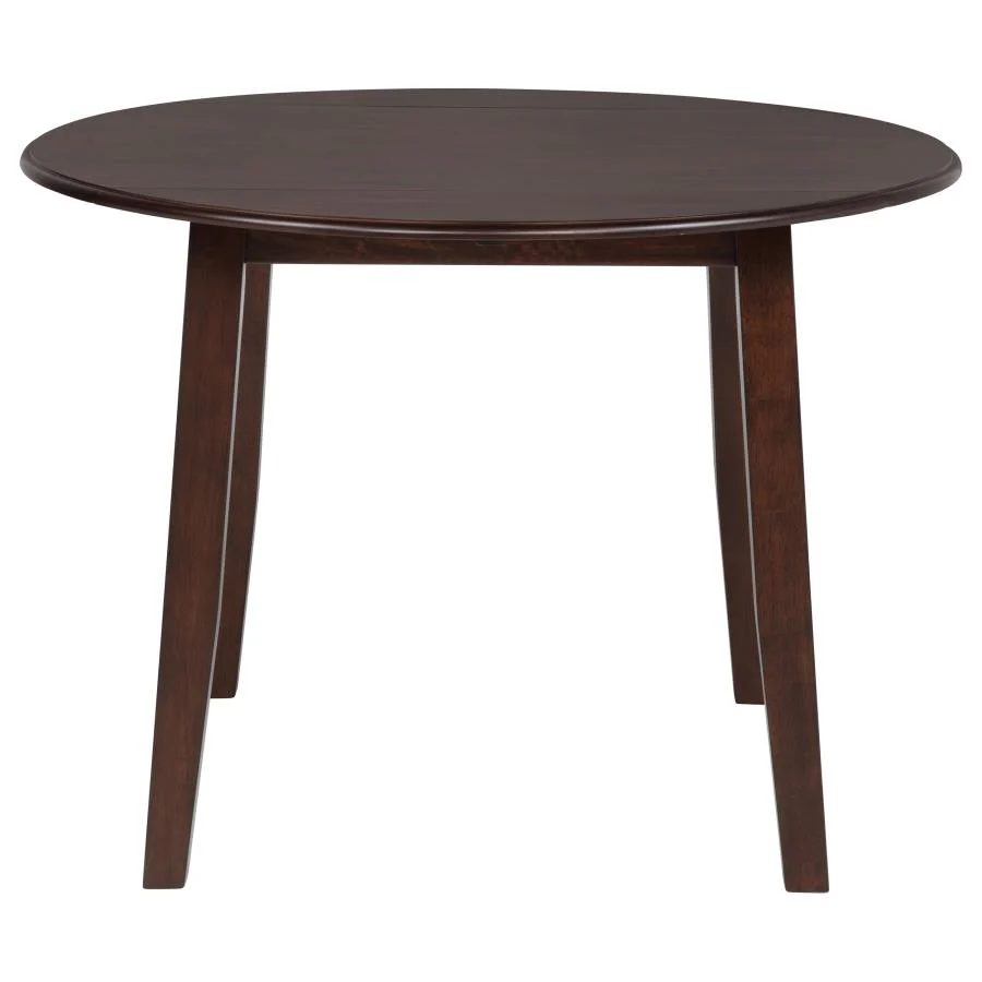 Barton - 5 Piece Round Wood Dining Table Set - Dark Brown - Image 6
