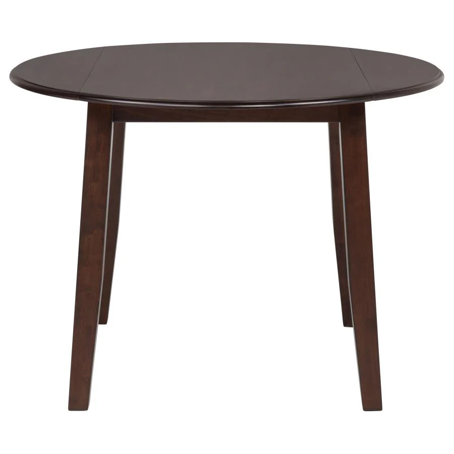 Barton - 5 Piece Round Wood Dining Table Set - Dark Brown - Image 7