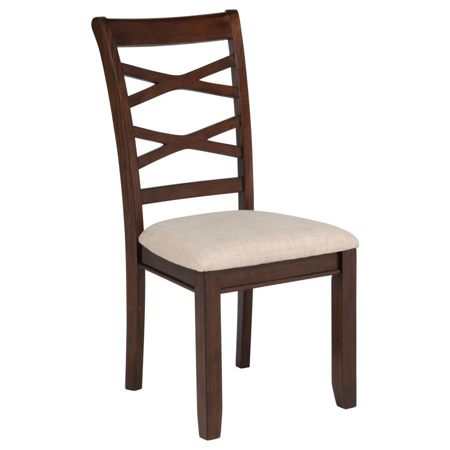 Barton - 5 Piece Round Wood Dining Table Set - Dark Brown - Image 9
