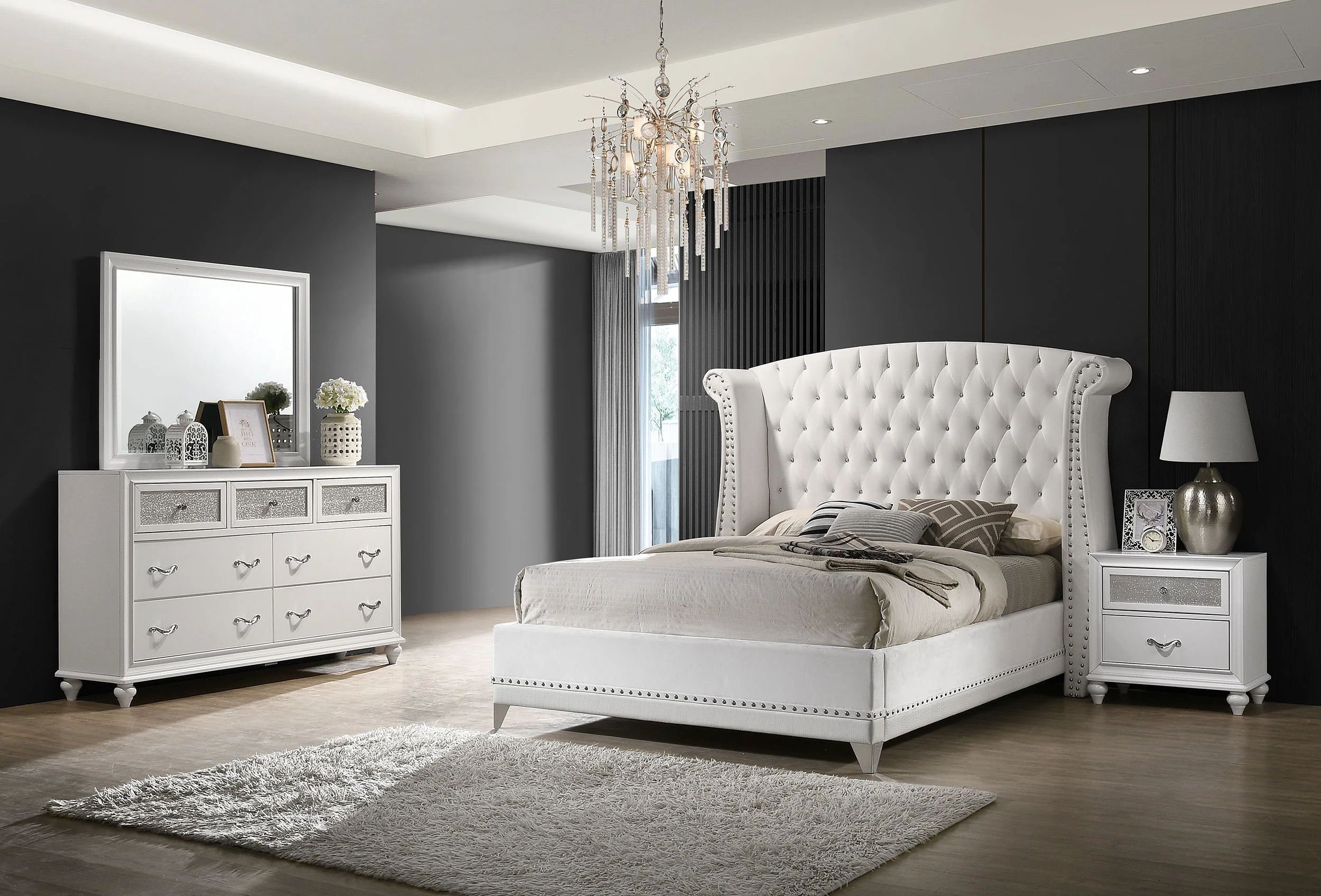 Barzini - Upholstered Tufted Bedroom Set - Image 103