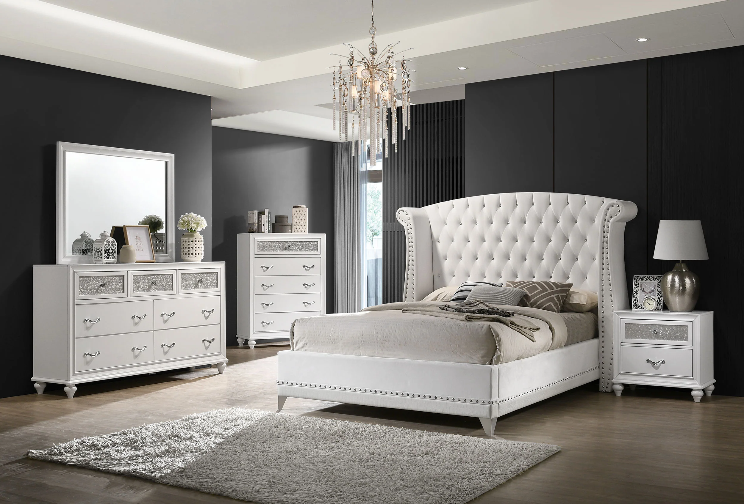 Barzini - Upholstered Tufted Bedroom Set - Image 104