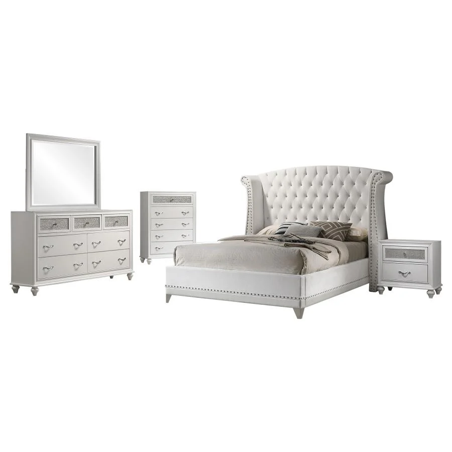 Barzini - Upholstered Tufted Bedroom Set - Image 8