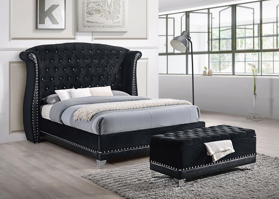 Barzini - Upholstered Wingback Bed - Image 19