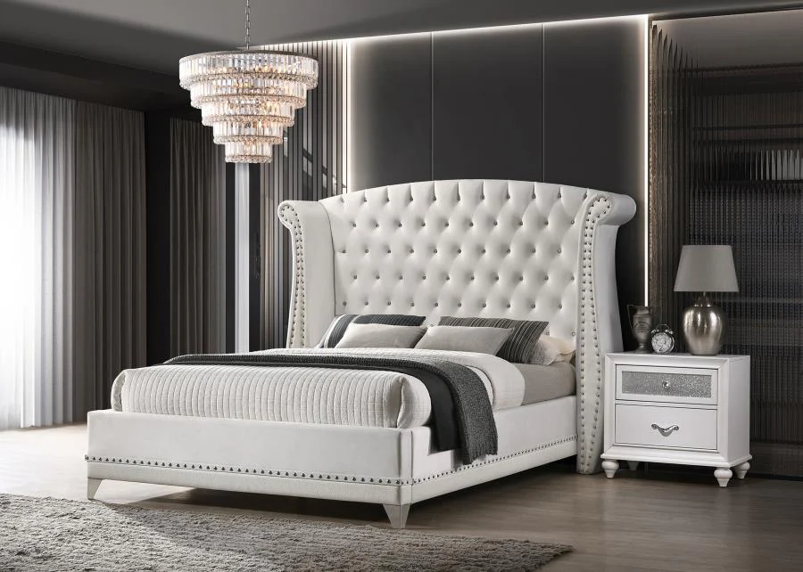 Barzini - Upholstered Wingback Bed - Image 26