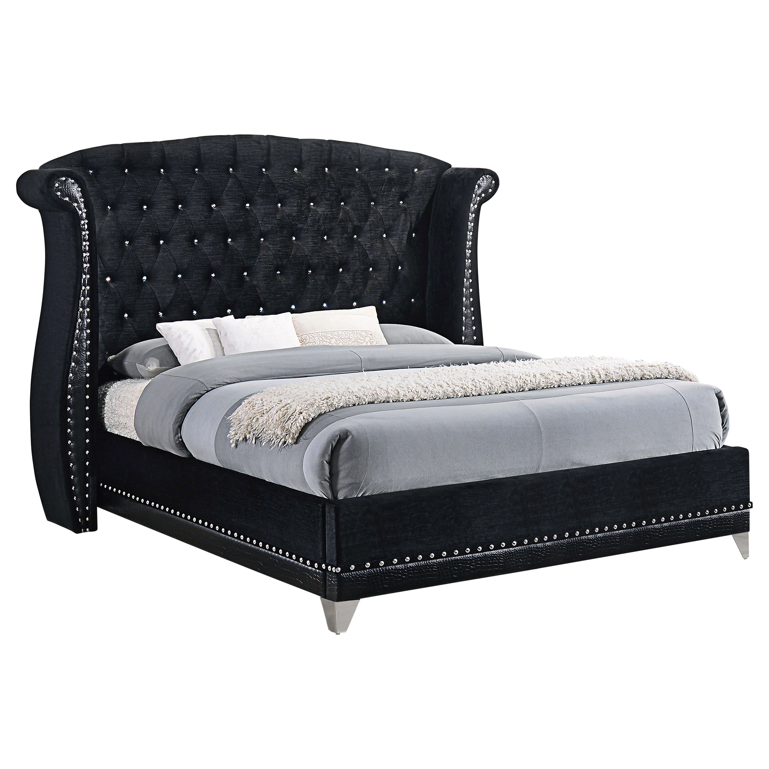 Barzini - Upholstered Wingback Bed - Image 30