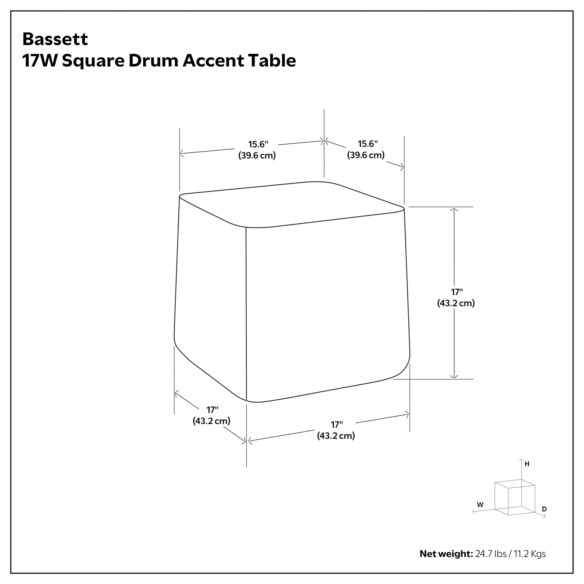 Bassett - Cast Aluminum Side Table - Brown - Image 7
