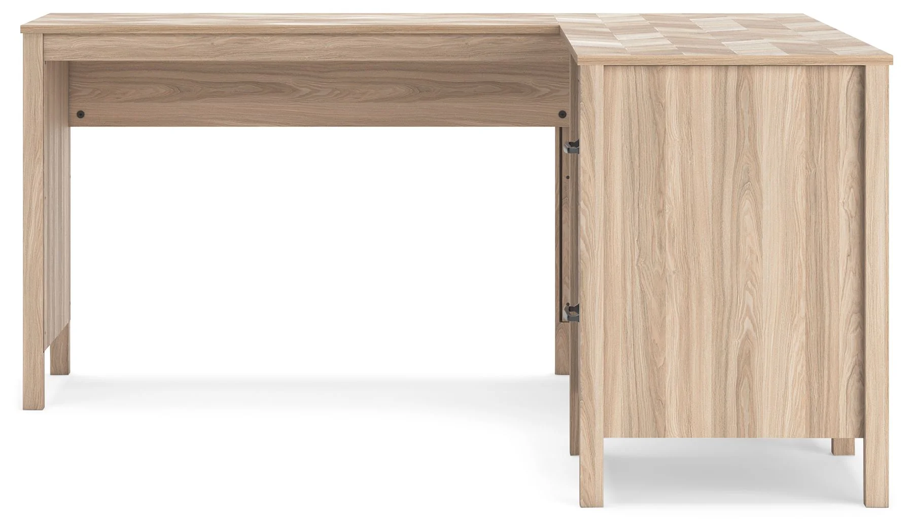 Battelle - 60" Home Office Desk With Return - Tan - Image 4