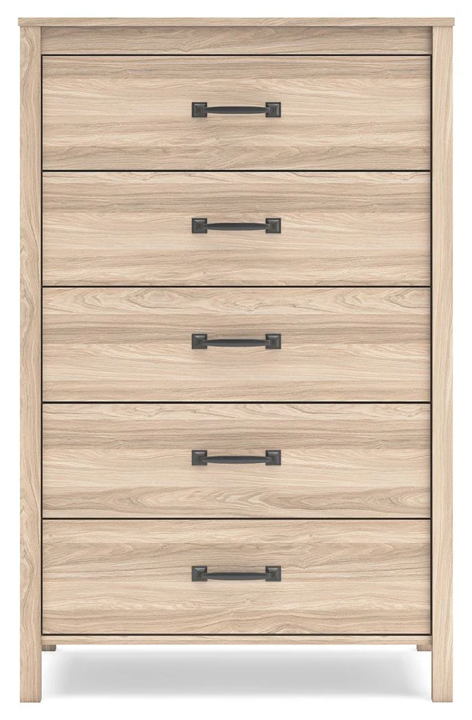 Battelle - Five Drawer Chest - Tan - Image 4