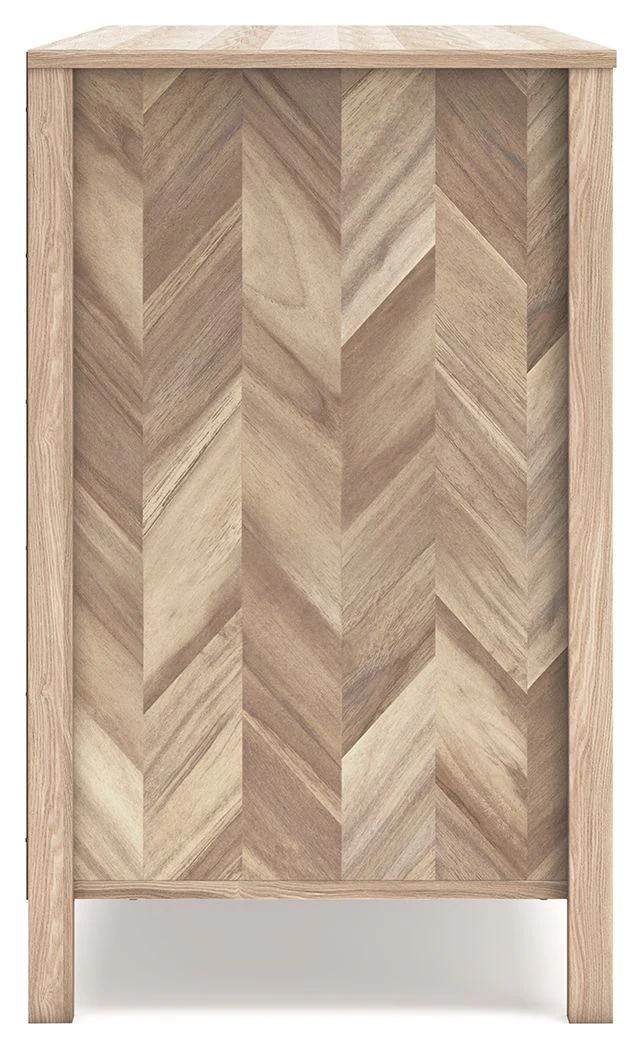 Battelle - Six Drawer Dresser - Tan - Image 2