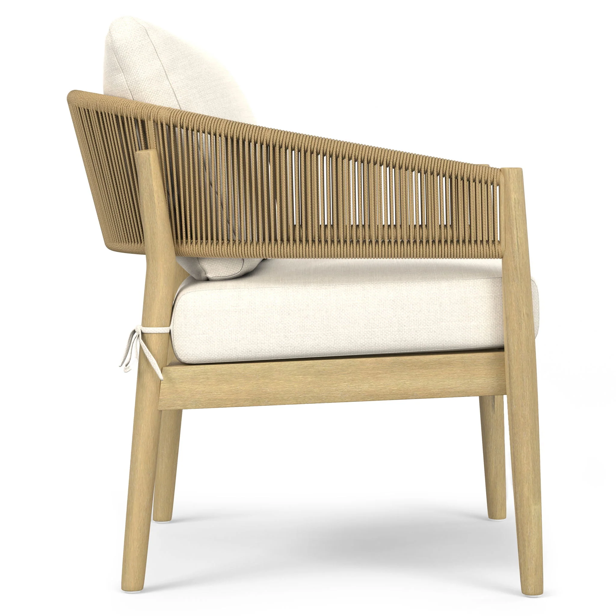 Bayshore - Outdoor Conversation Chair (Set of 2) - Natural - Image 8