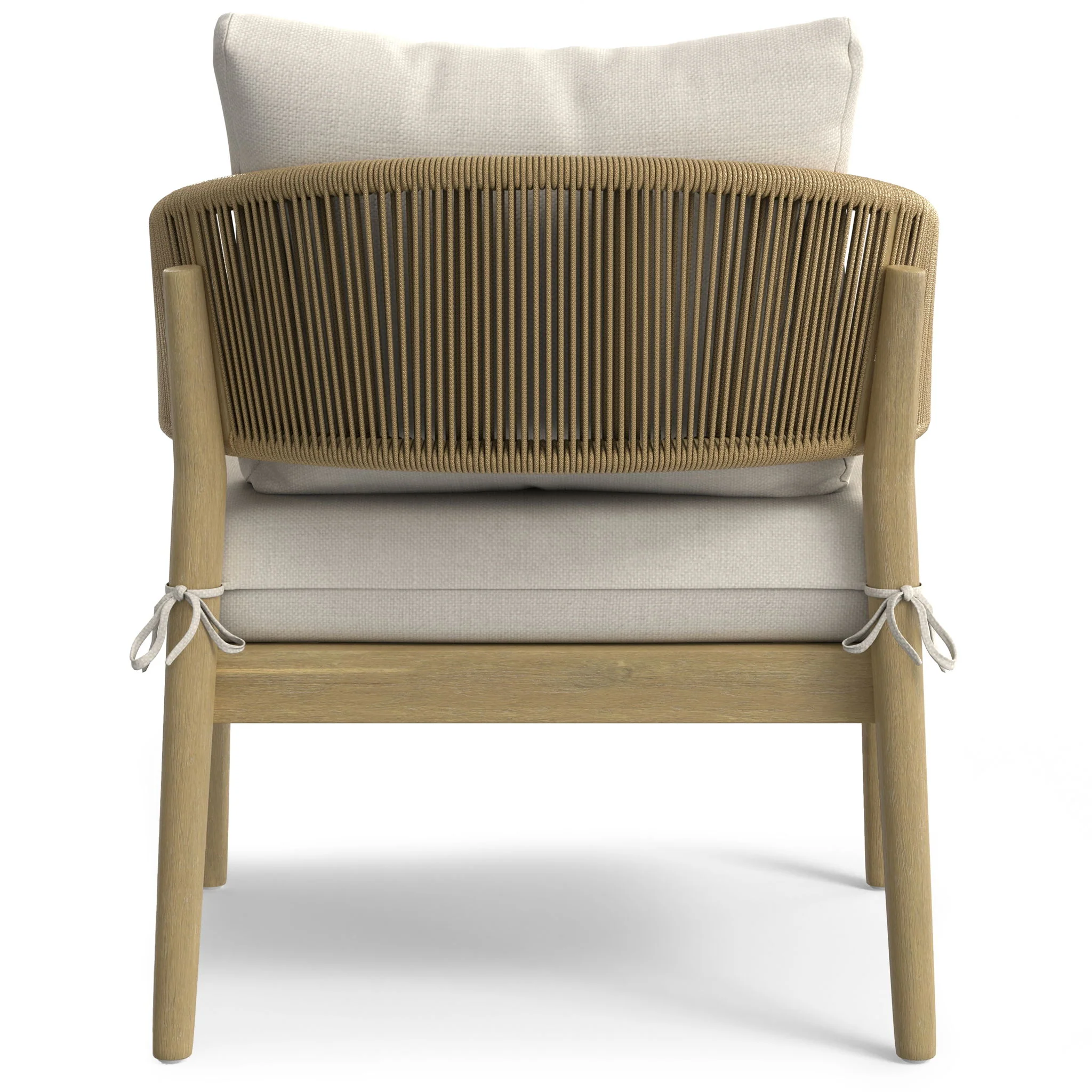 Bayshore - Outdoor Conversation Chair (Set of 2) - Natural - Image 9