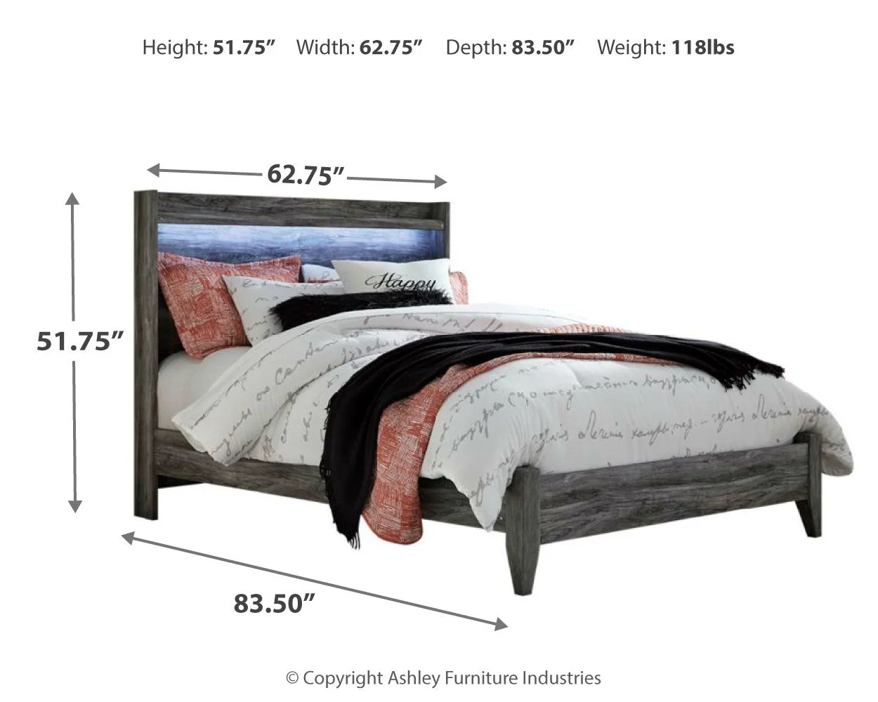 Baystorm - Panel Bedroom Set - Gray - Image 35