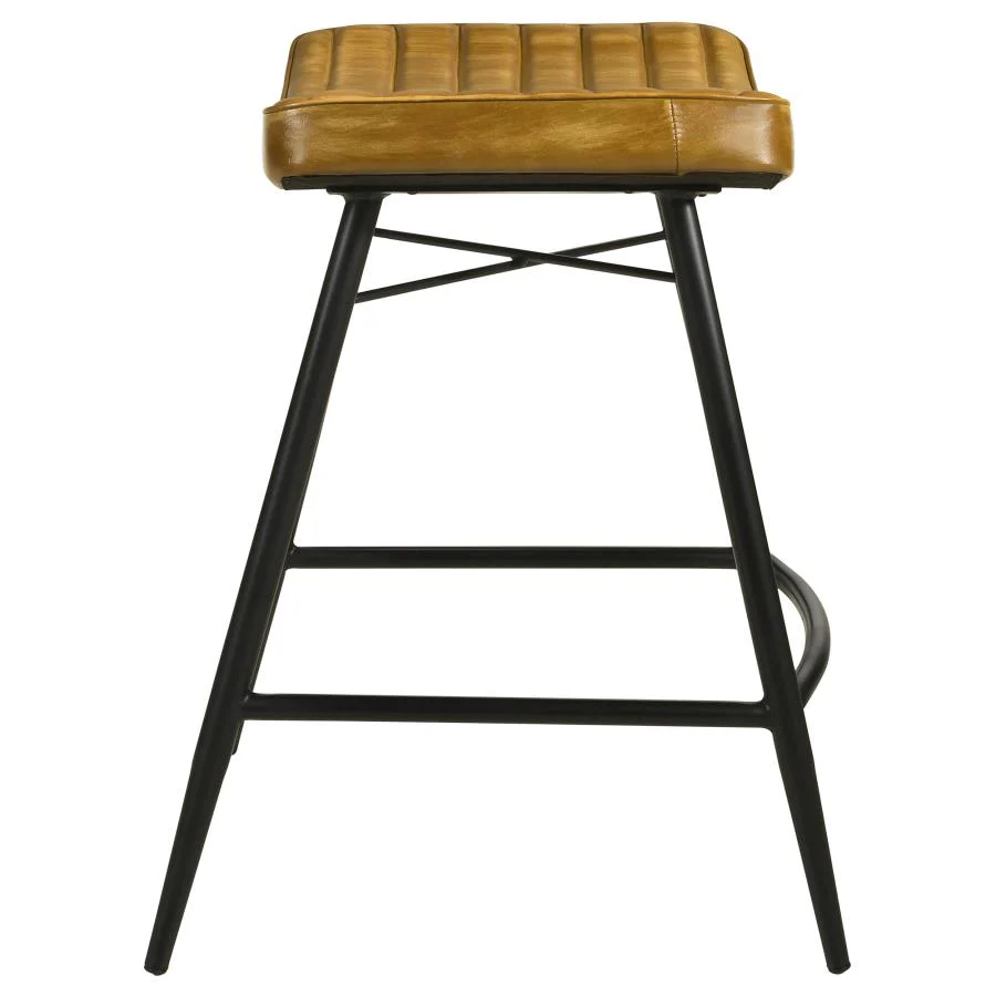 Bayu - Leather Upholstered Counter Stool (Set of 2) - Image 13