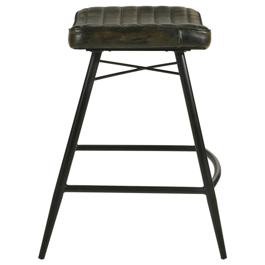 Bayu - Leather Upholstered Counter Stool (Set of 2) - Image 14