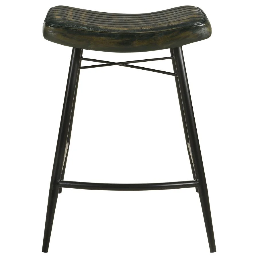 Bayu - Leather Upholstered Counter Stool (Set of 2) - Image 8