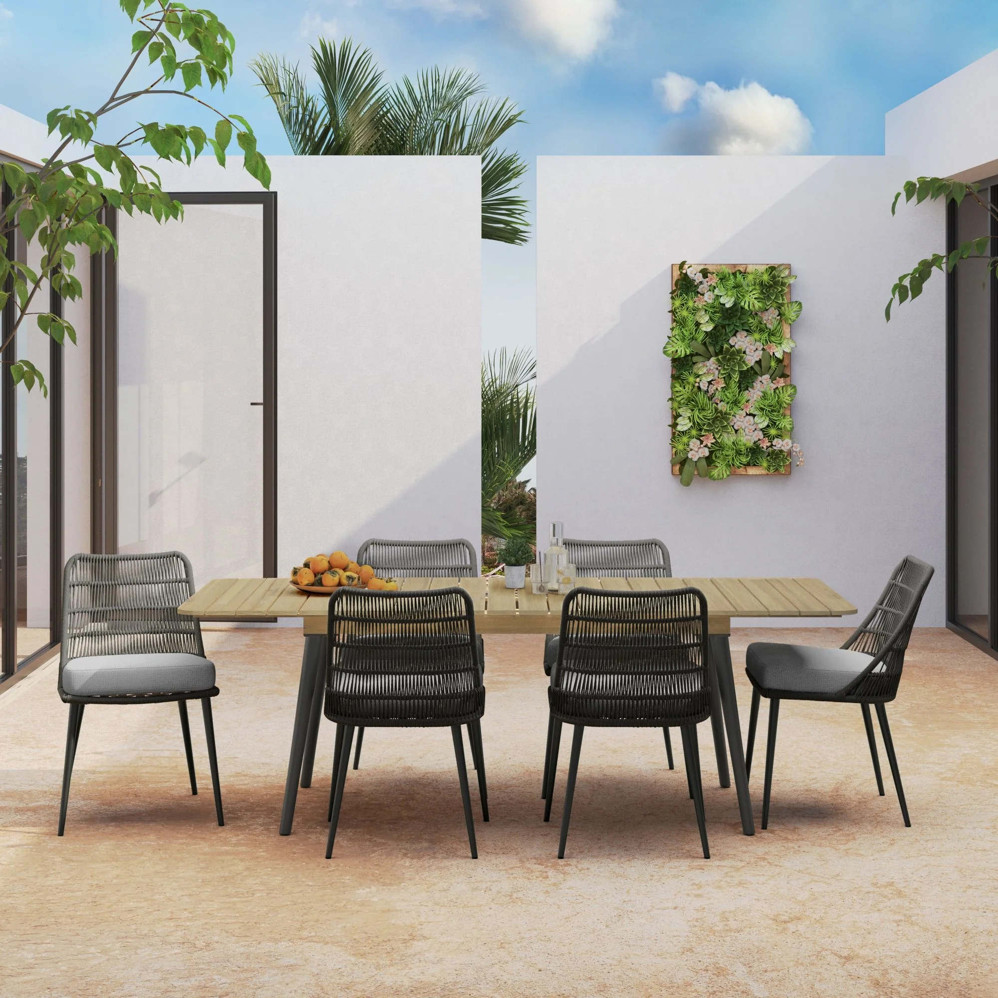 Beachside - Outdoor Extendable Dining Table - Light Teak - Image 2