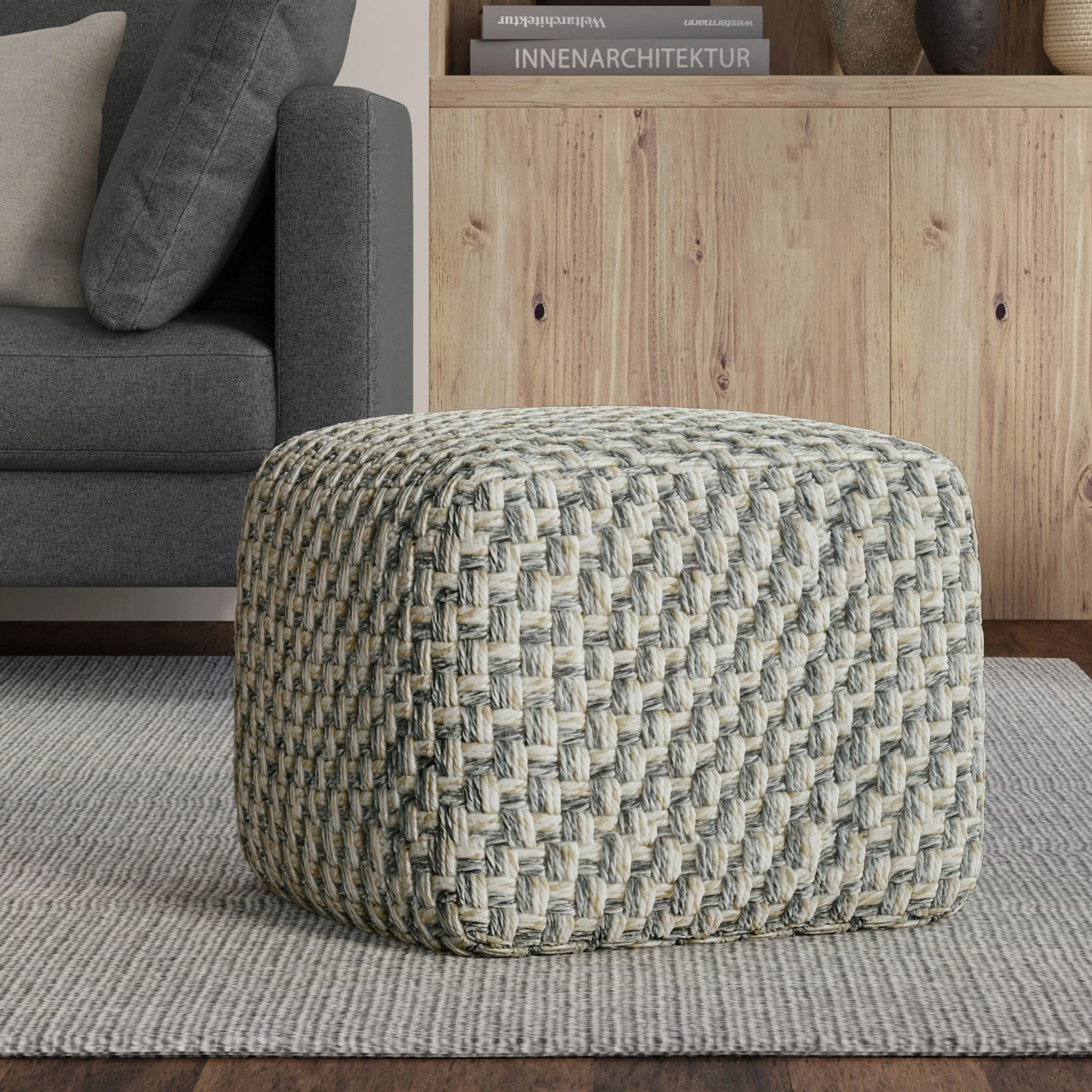 Beatrix - Square Pouf - Multicolor - Image 5
