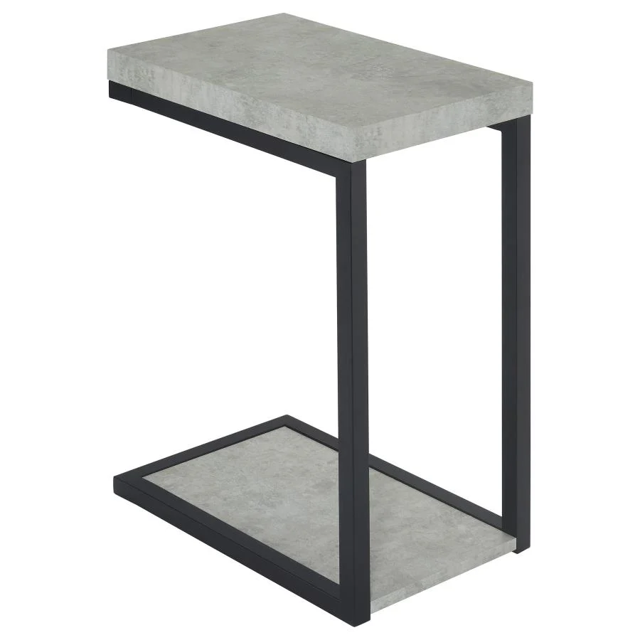 Beck - Engineered Wood C-Shape Sofa Side Table