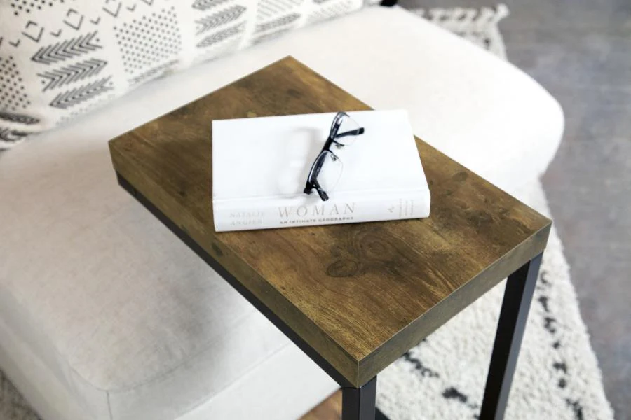 Beck - Engineered Wood C-Shape Sofa Side Table - Image 6