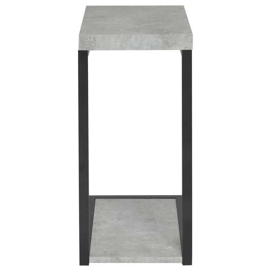 Beck - Engineered Wood C-Shape Sofa Side Table - Image 9