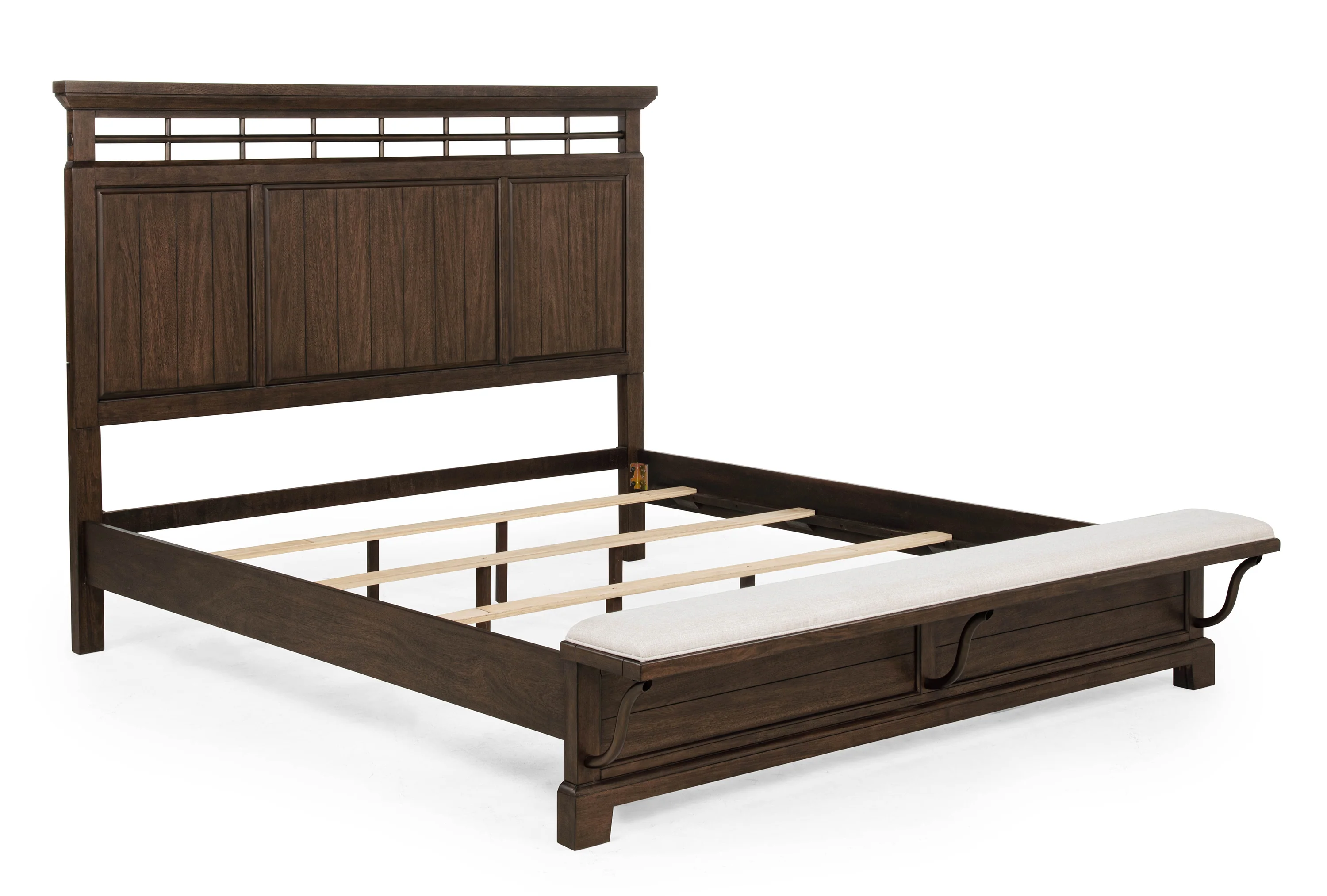 Beckett Bed Brown - Image 4