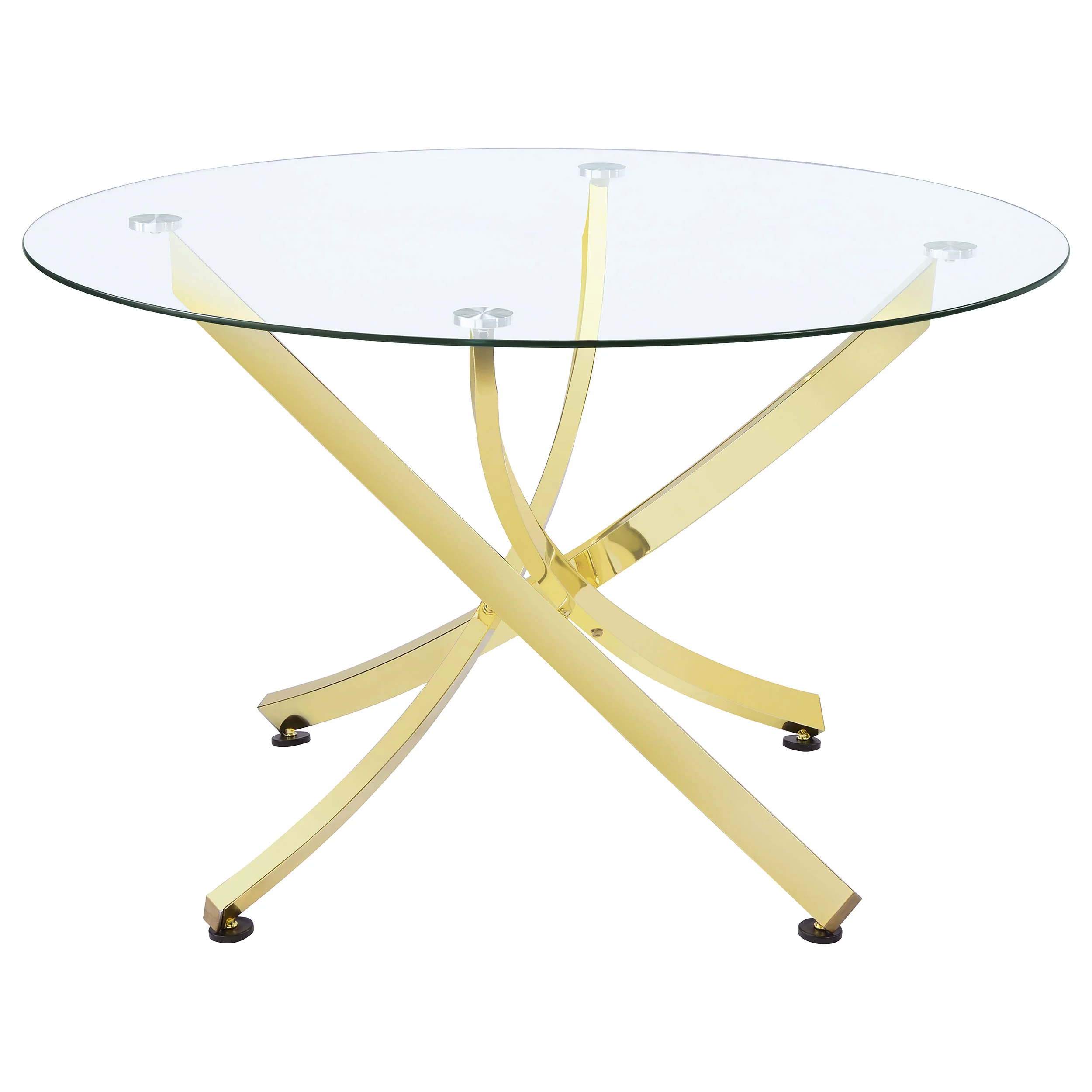 Beckham - Round Glass Top Dining Table - Image 12