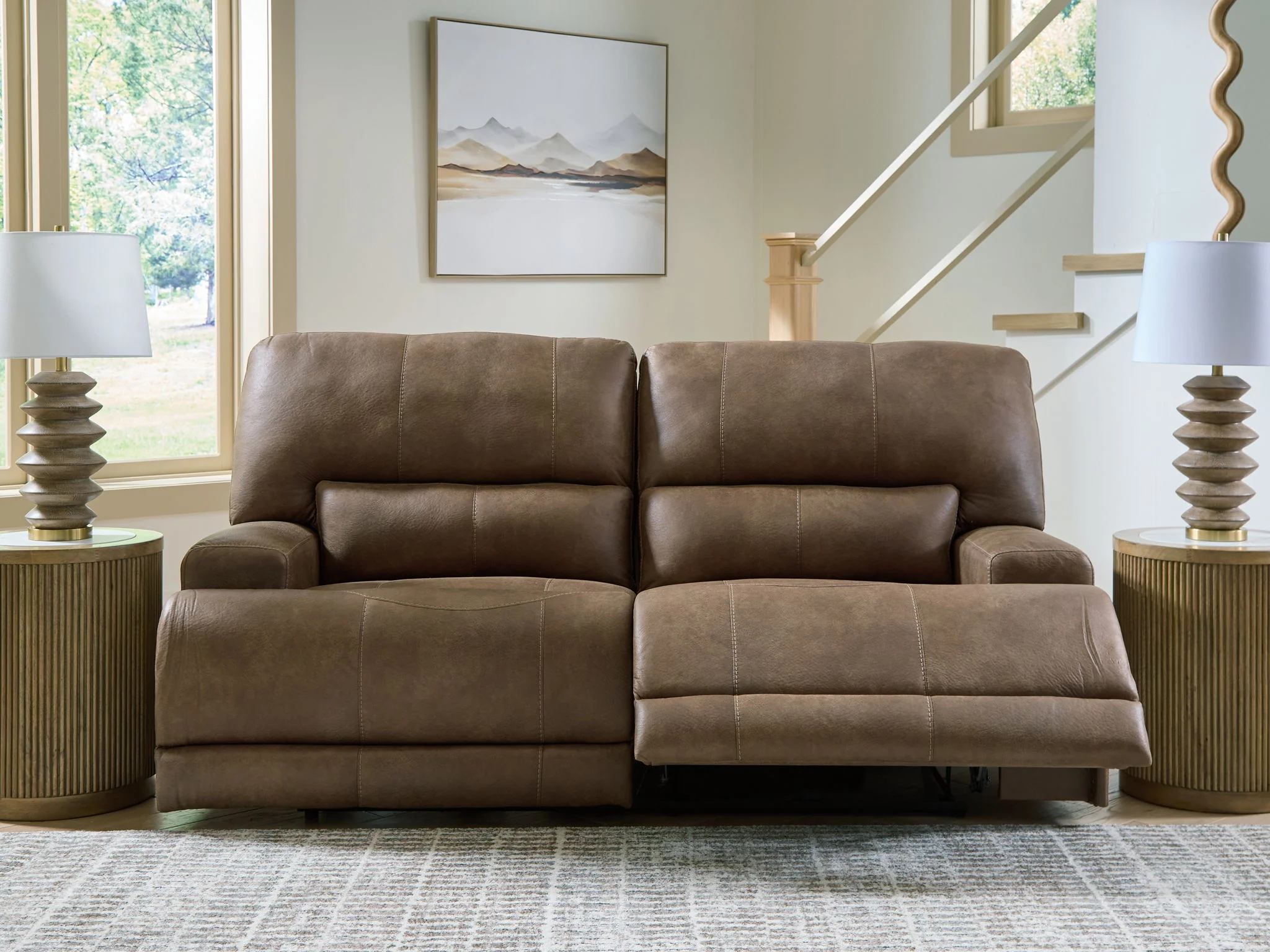 Beckley Place - 2 Seat Power Reclining Sofa With Adjustable Headrest - Earth - Image 7
