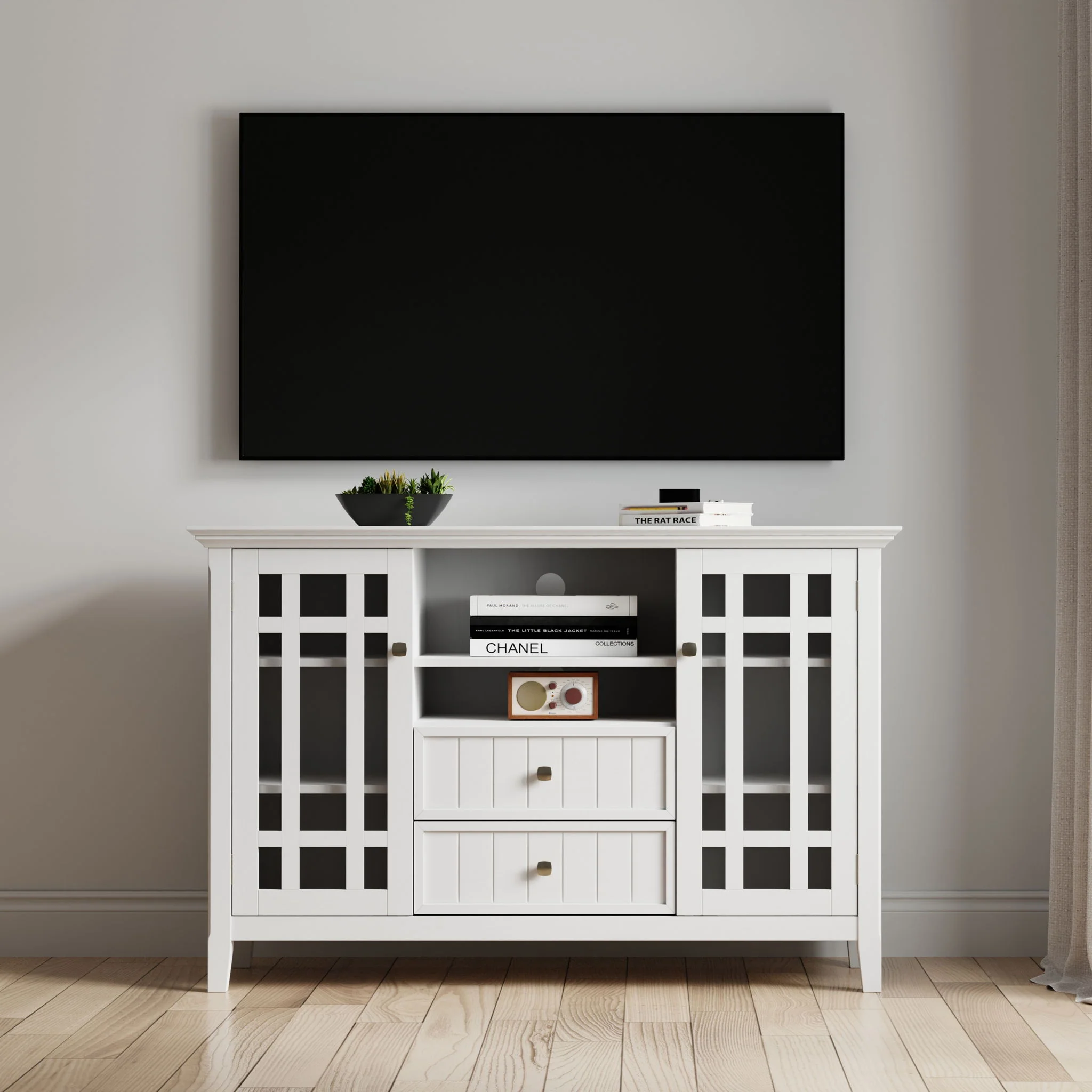 Bedford - Handcrafted Tall TV Media Stand - Image 9
