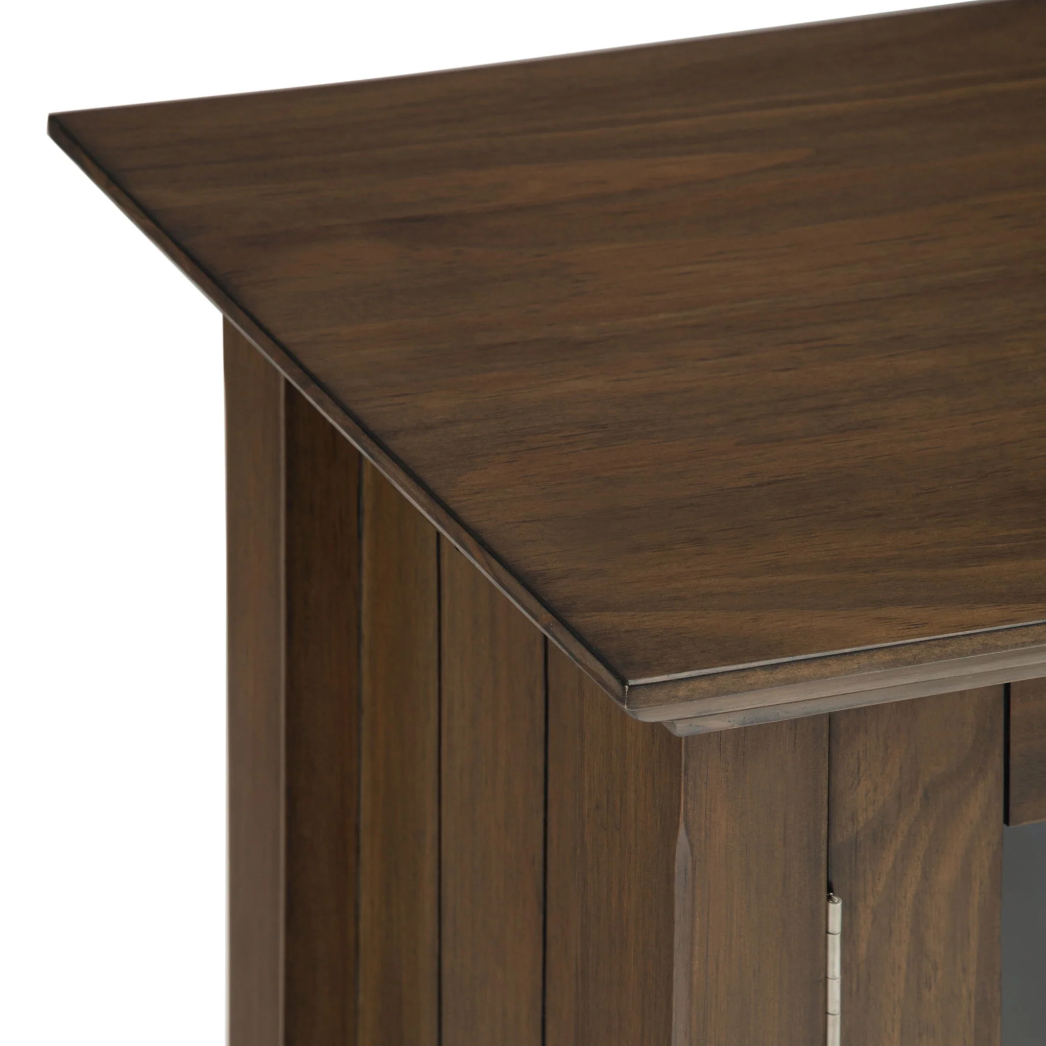 Bedford - Low Storage Media Cabinet - Rustic Natural Aged Brown - Image 8