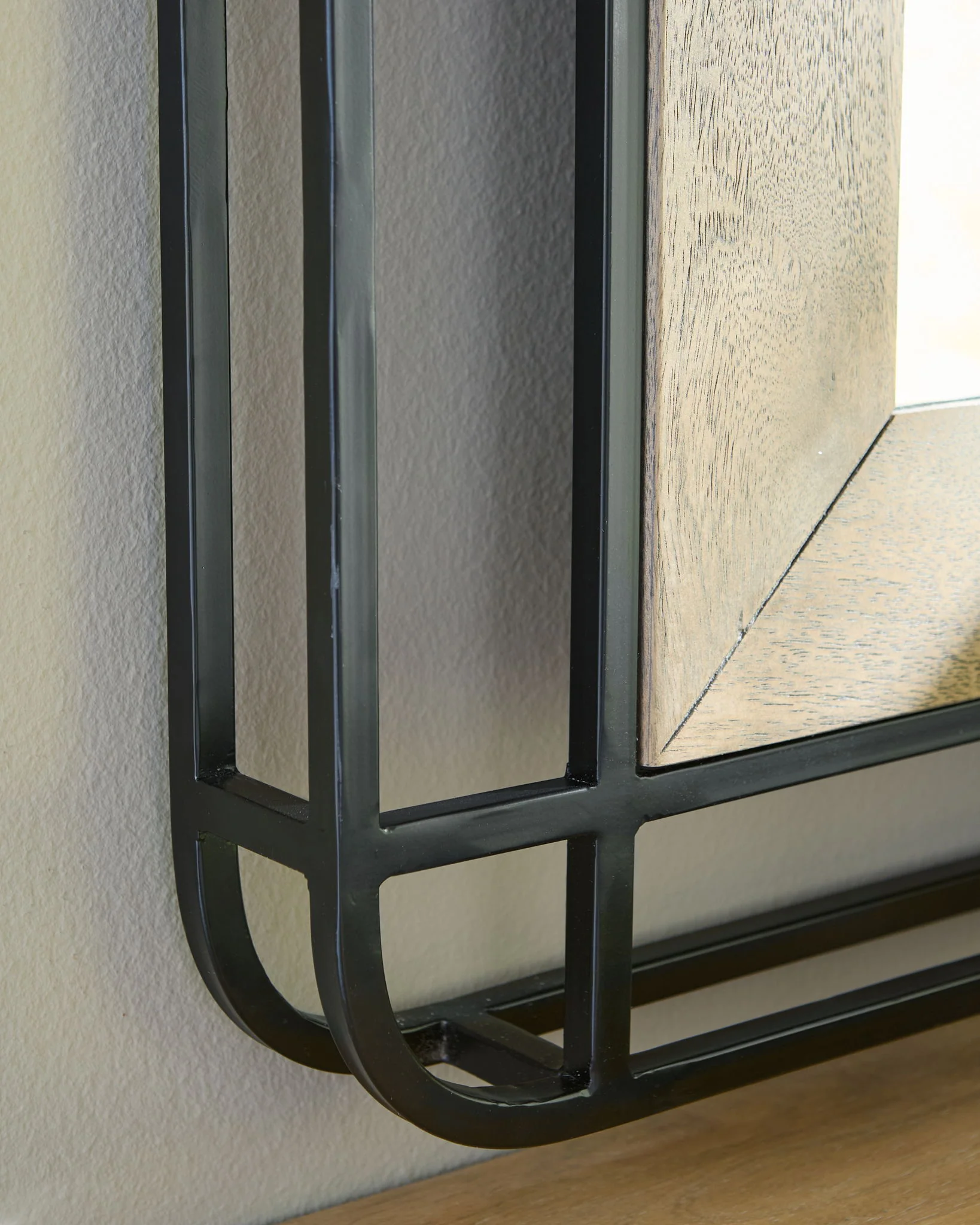Beelman - Accent Mirror - Black / Brown - Image 2