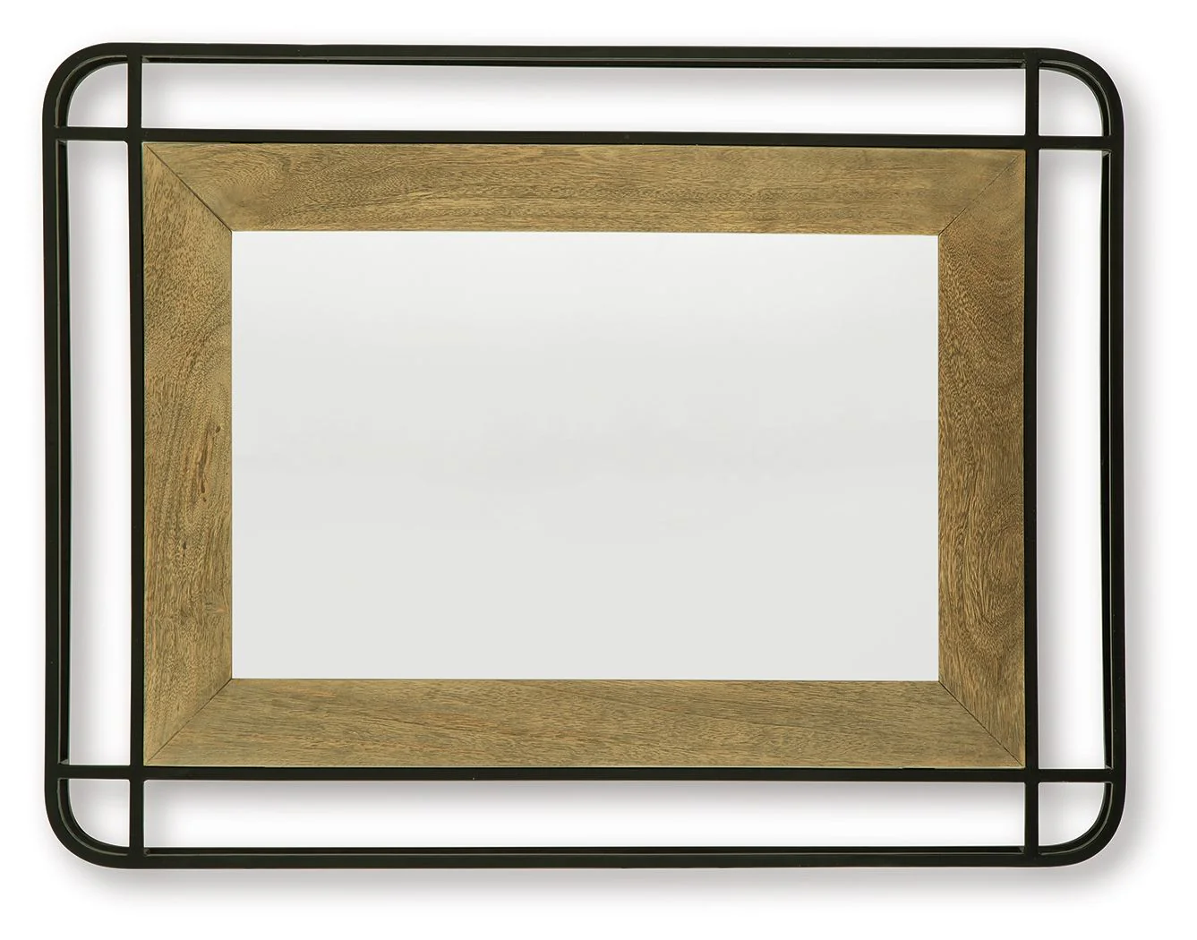 Beelman - Accent Mirror - Black / Brown - Image 4