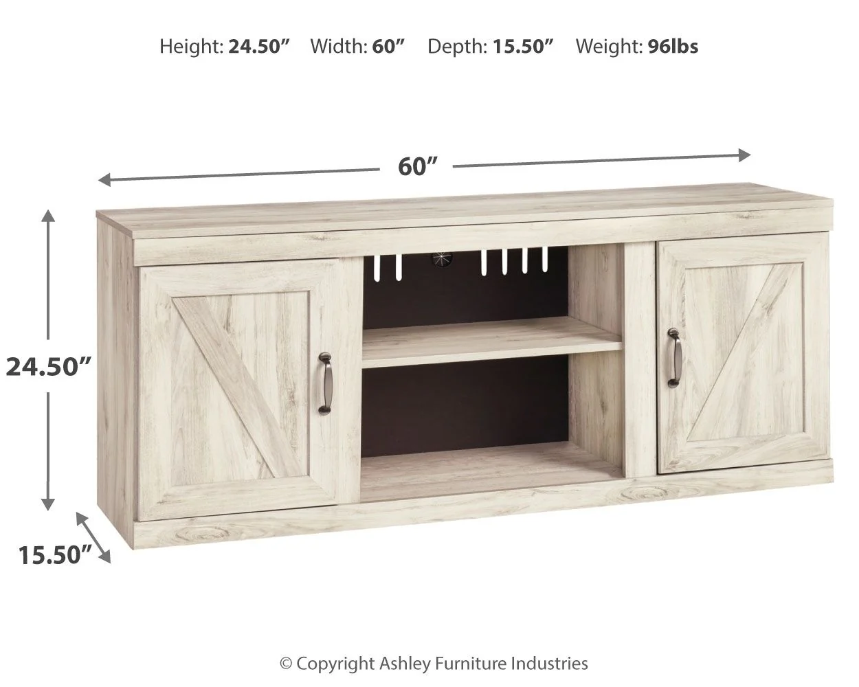 Bellaby - TV Stand W/Fireplace Option - Image 3