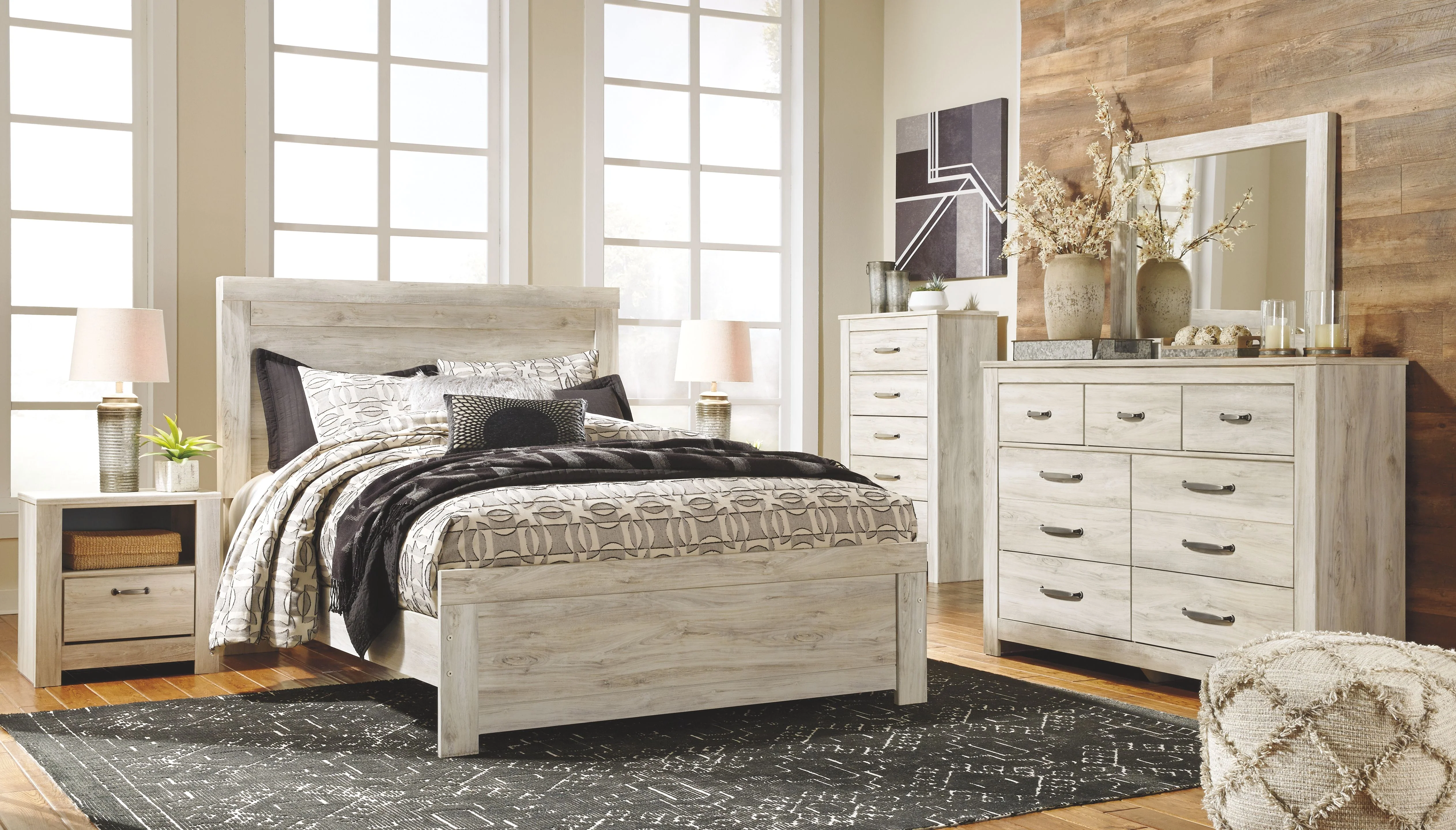 Bellaby - Five Drawer Chest - Whitewash - Image 4