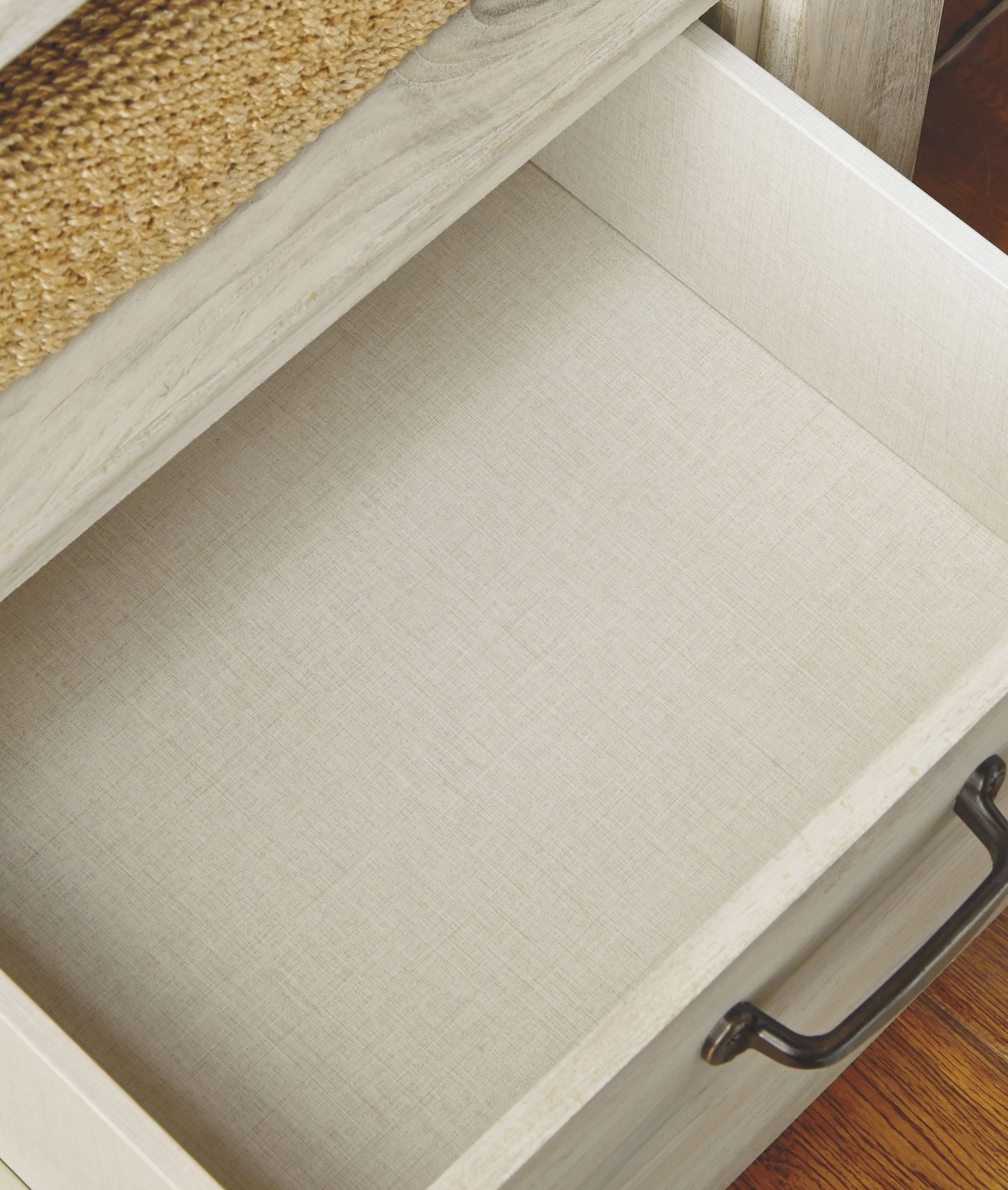 Bellaby - One Drawer Night Stand - Whitewash - Image 7