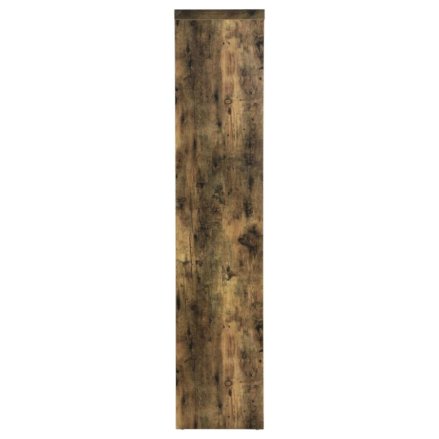 Belvedere 5-shelf Home Bar Table Wine Storage Rustic Nutmeg - Image 4