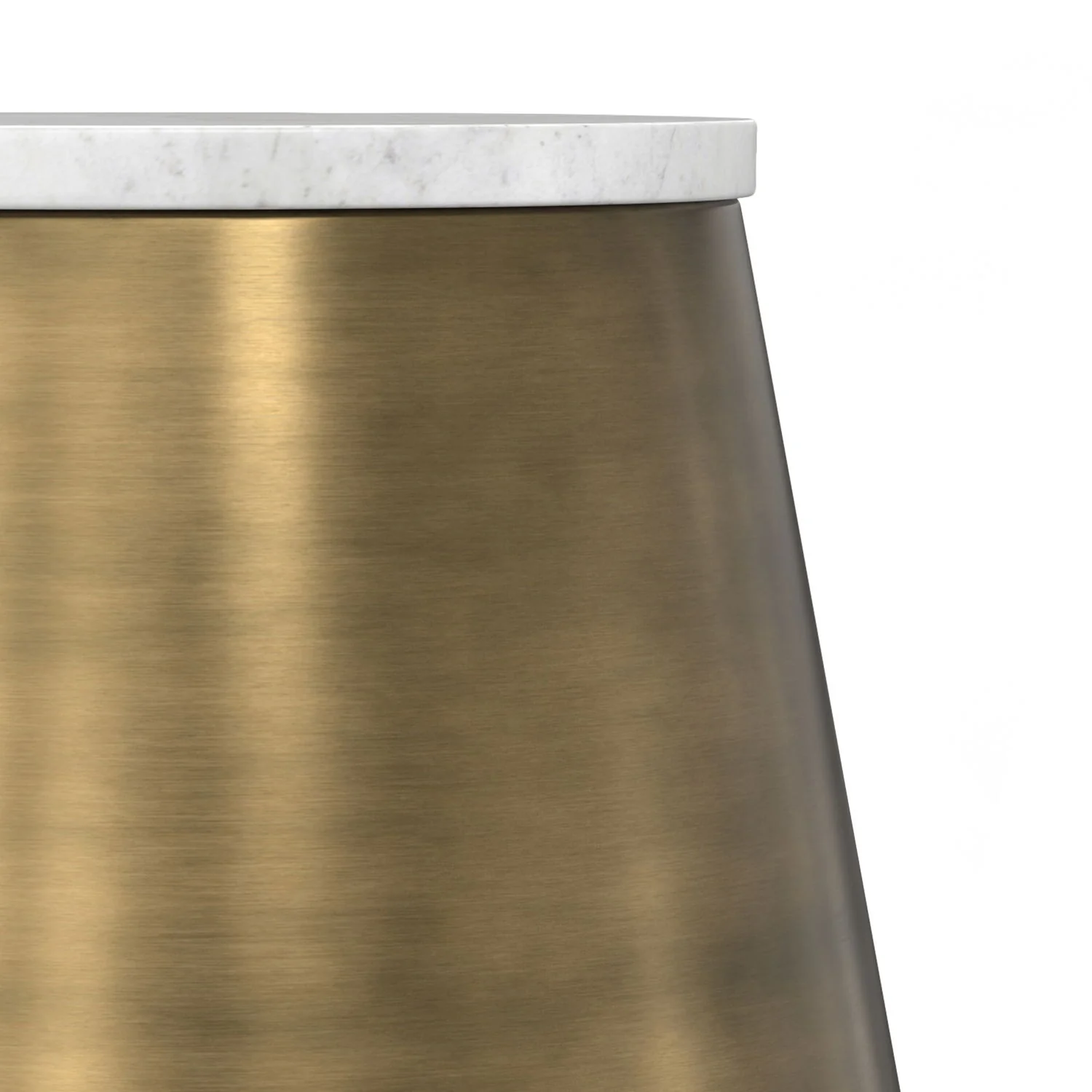 Benning - Side Table - Antique Brass / White - Image 7