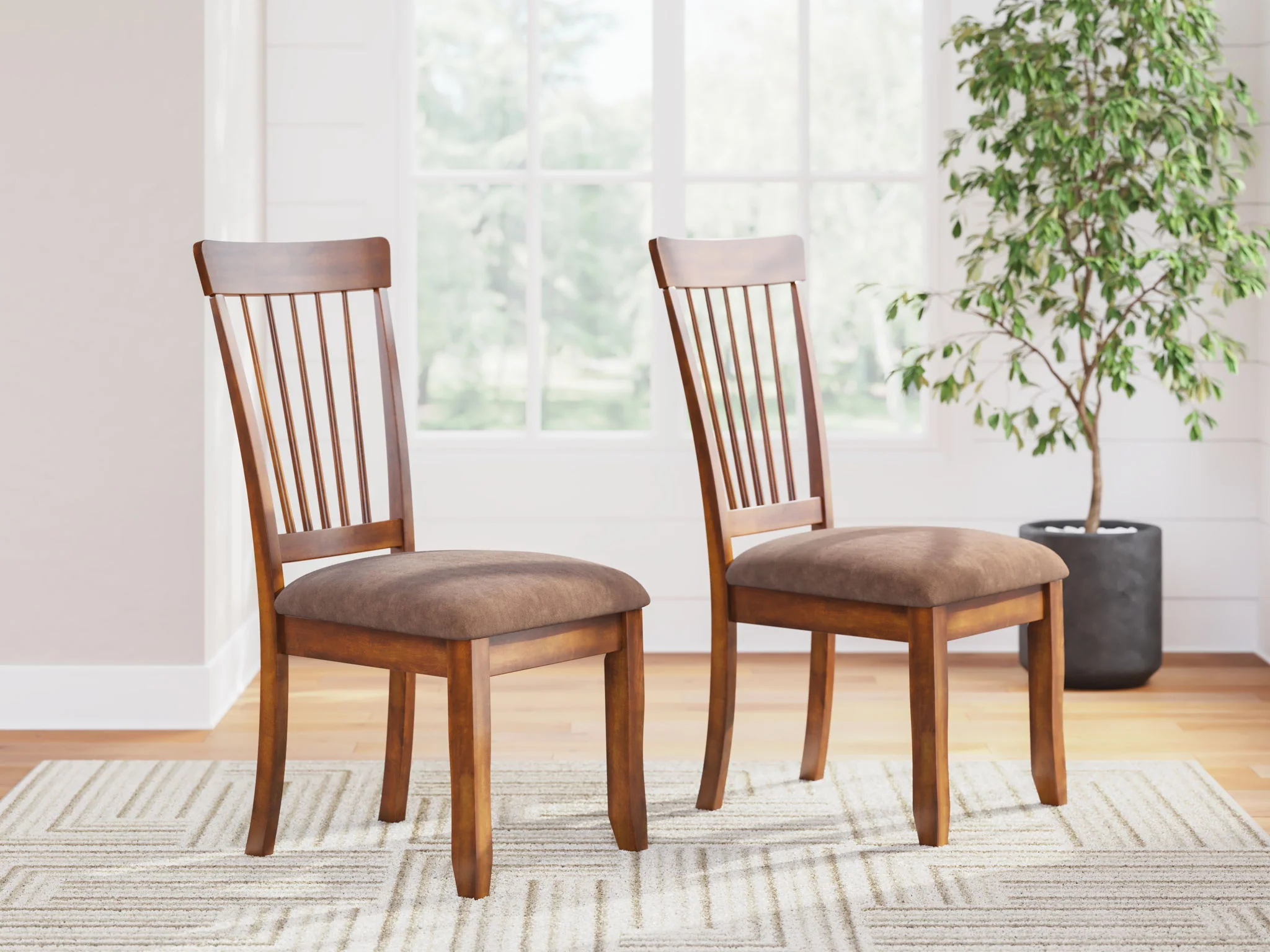 Berringer - Dining UPH Side Chair (Set of 2) - Rustic Brown - Image 6