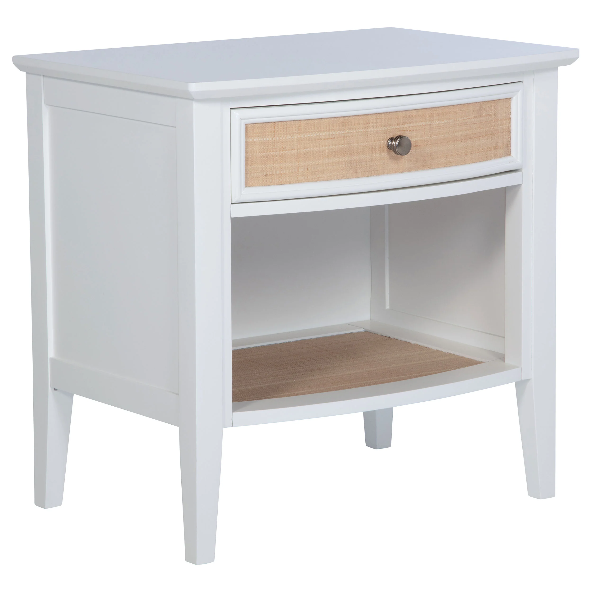 Bexhill - 1-Drawer Nightstand Bedside Table - White - Image 17