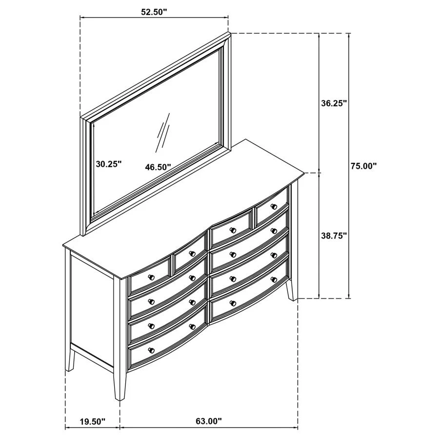 Bexhill - 10-Drawer Dresser - Image 25