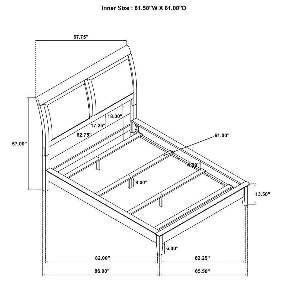 Bexhill - 56" Upholstered Panel Bed - Image 27