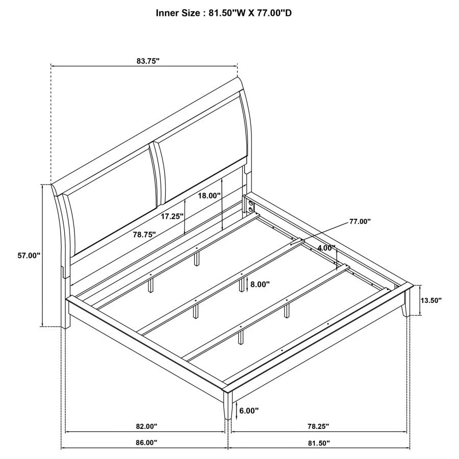 Bexhill - 56" Upholstered Panel Bed - Image 31