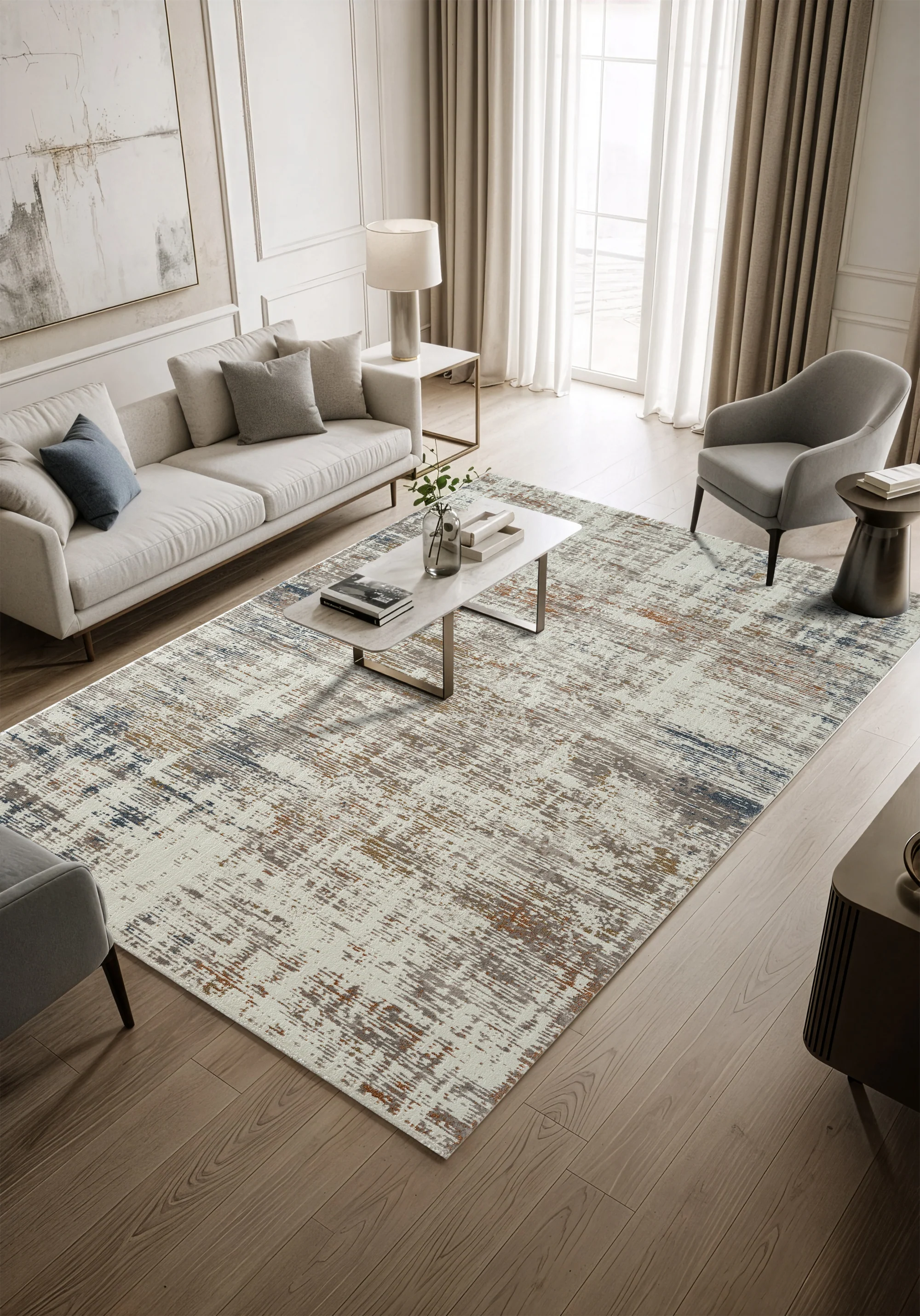 .Bexley Multi Power-Loomed Area Rug - 6' 6" x 9' 0" - Image 3