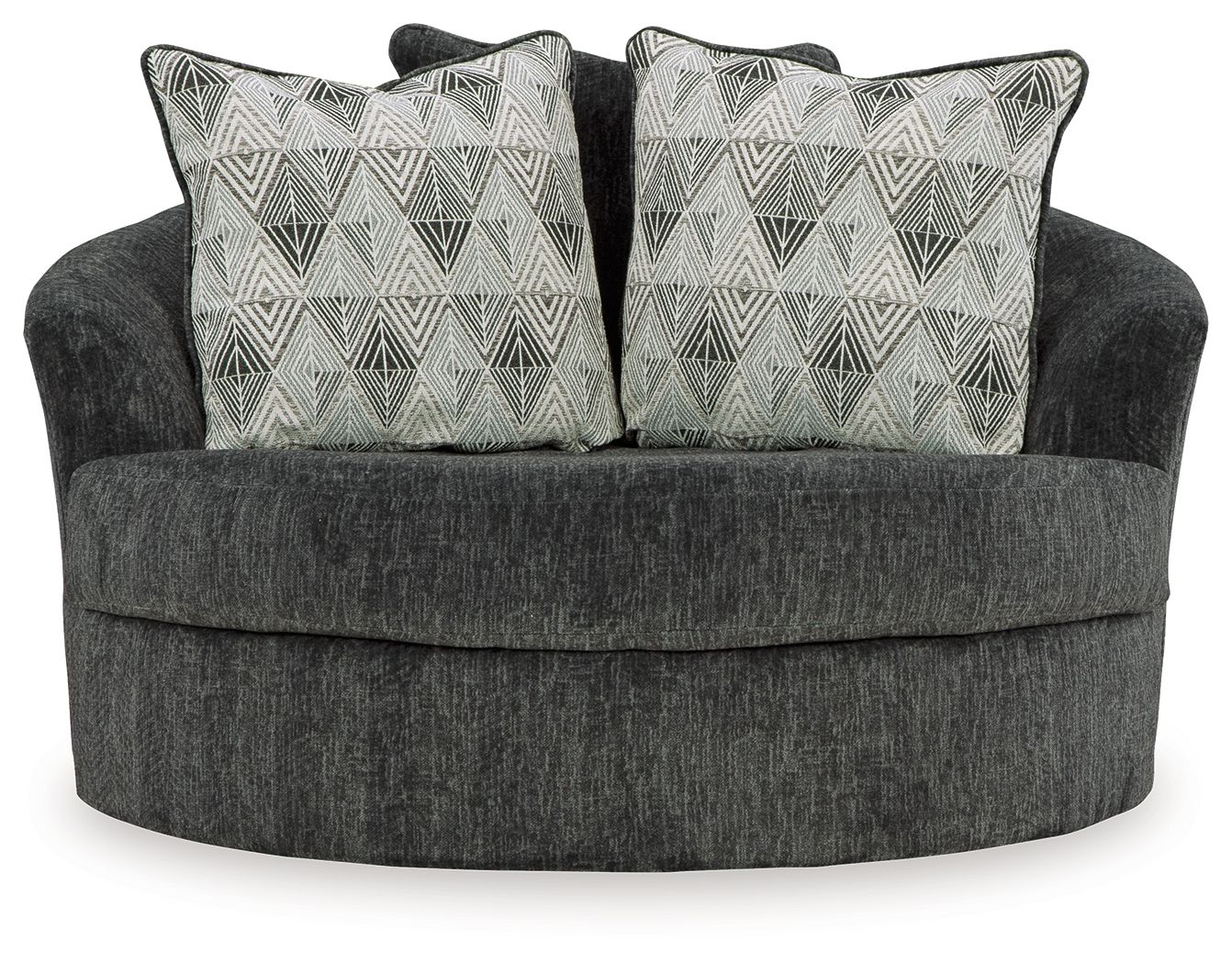 Biddeford - Oversized Swivel Accent Chair - Shadow - Image 6