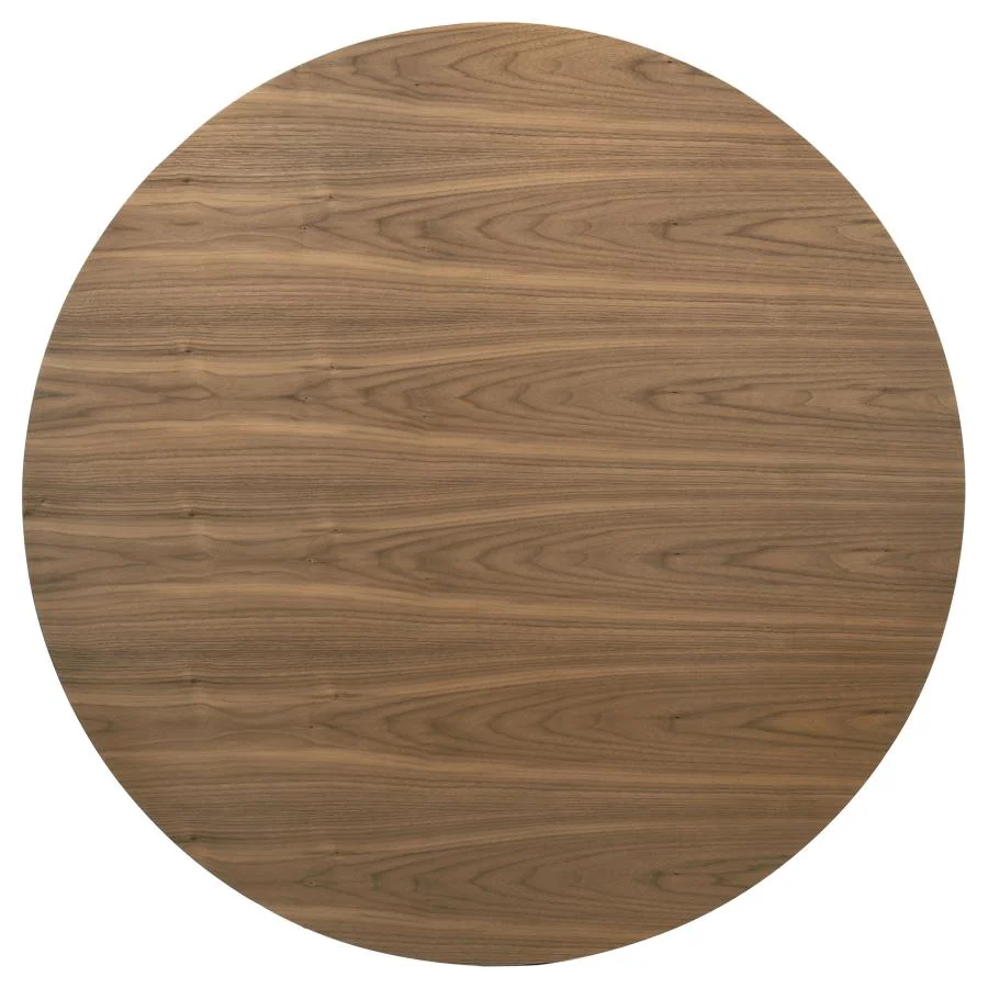 Crestmore - Round Wood Dining Table - Walnut - Image 5