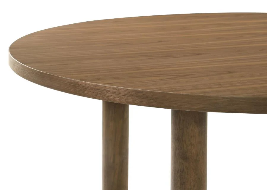 Crestmore - Round Wood Dining Table - Walnut - Image 6