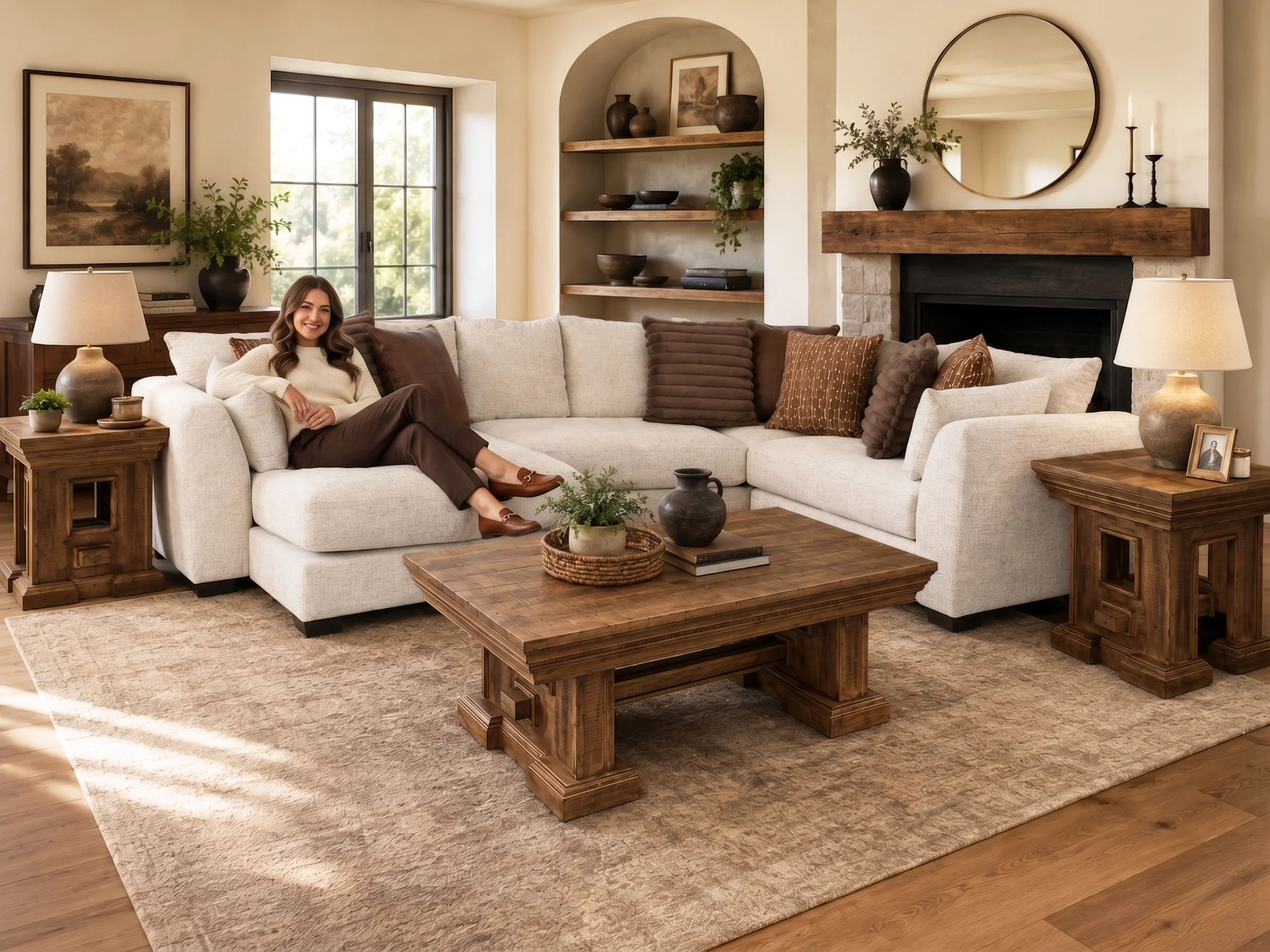 Birch 3-Piece Sectional with Left-Arm-Facing Chaise - Image 2