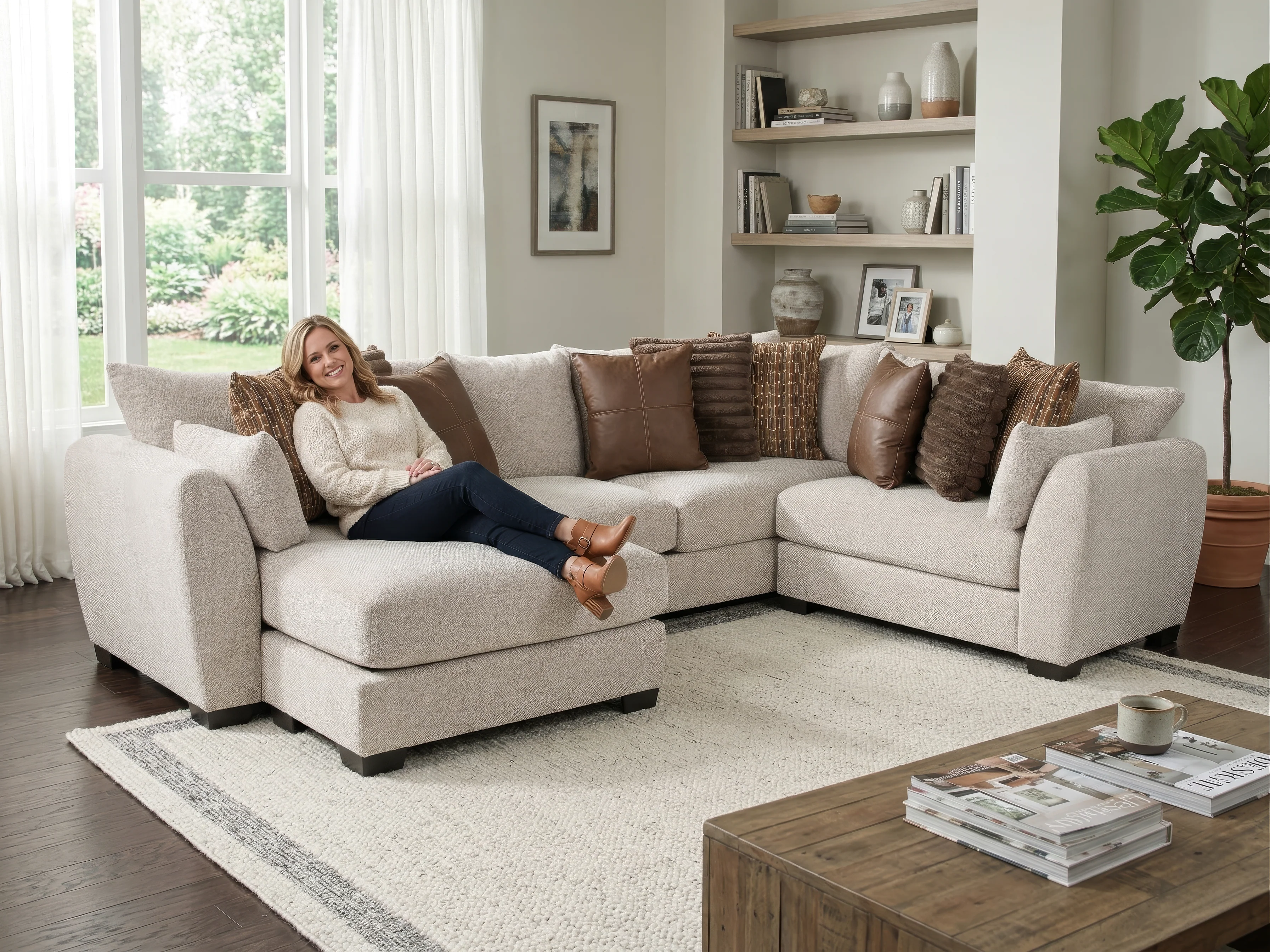 Birch 3-Piece Sectional with Left-Arm-Facing Chaise - Image 8