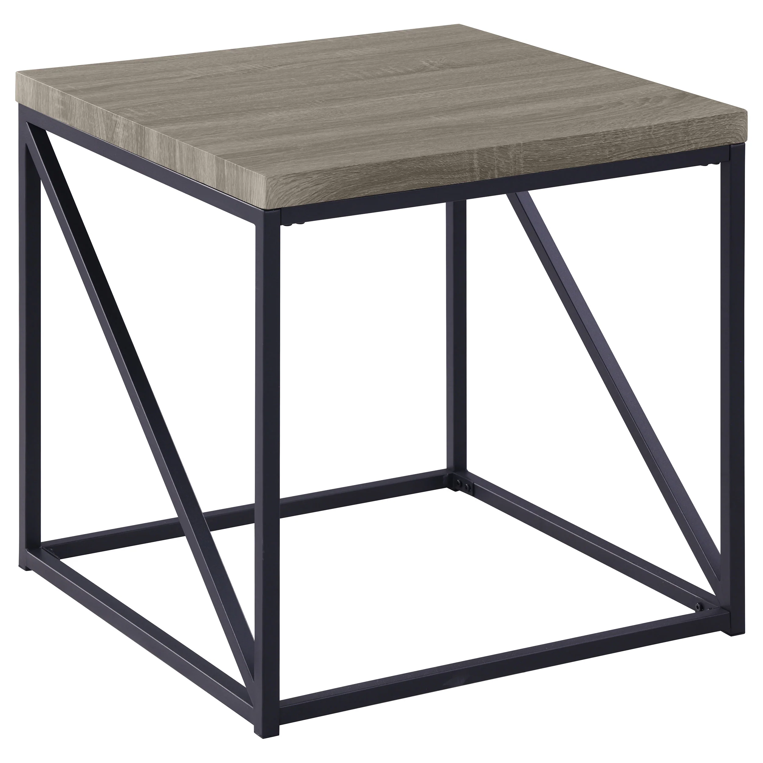 Birdie Square Engineered Wood End Table Sonoma Grey - Image 10