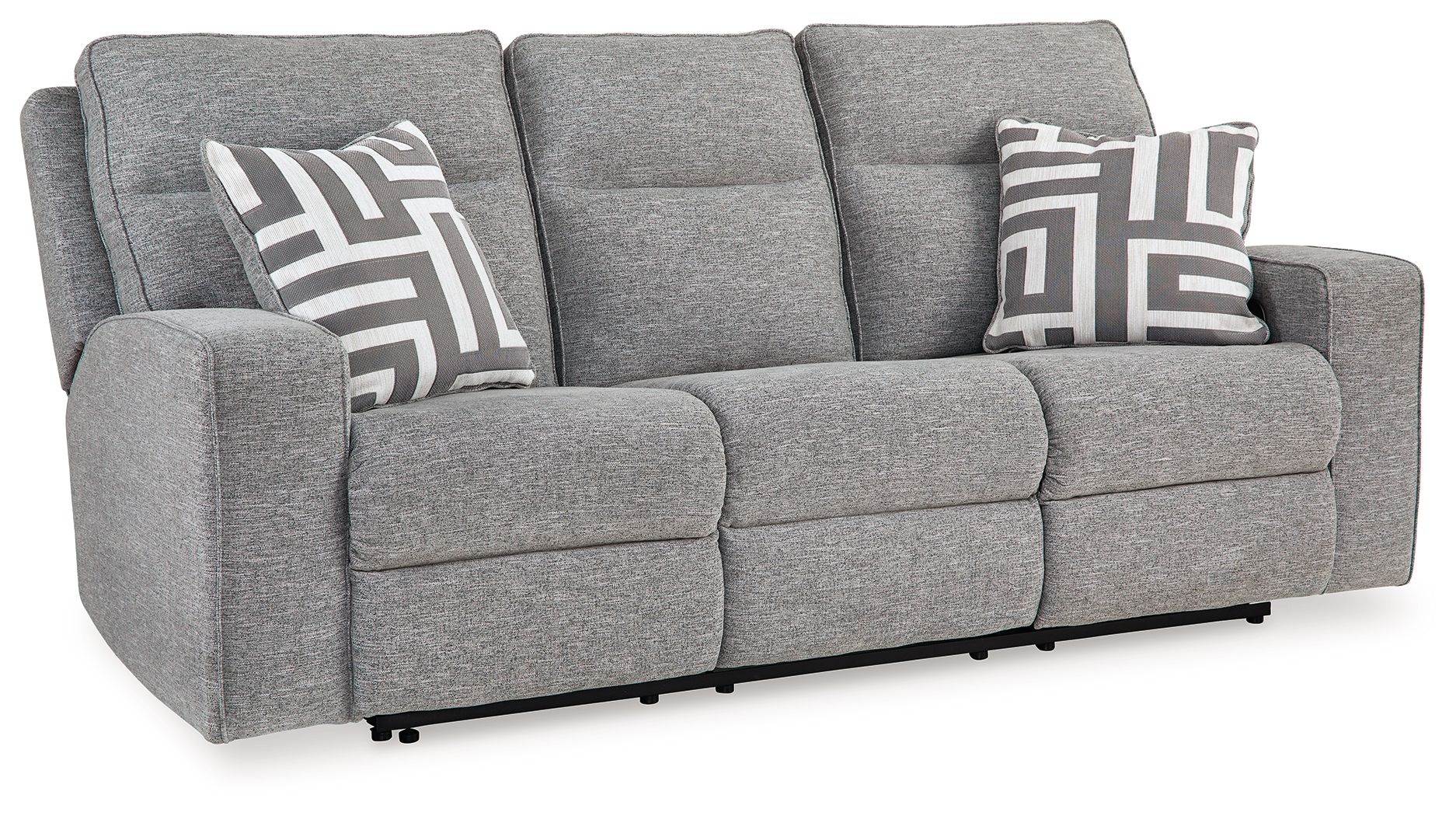 Biscoe - Power Reclining Sofa With Adj Headrest - Pewter - Image 4