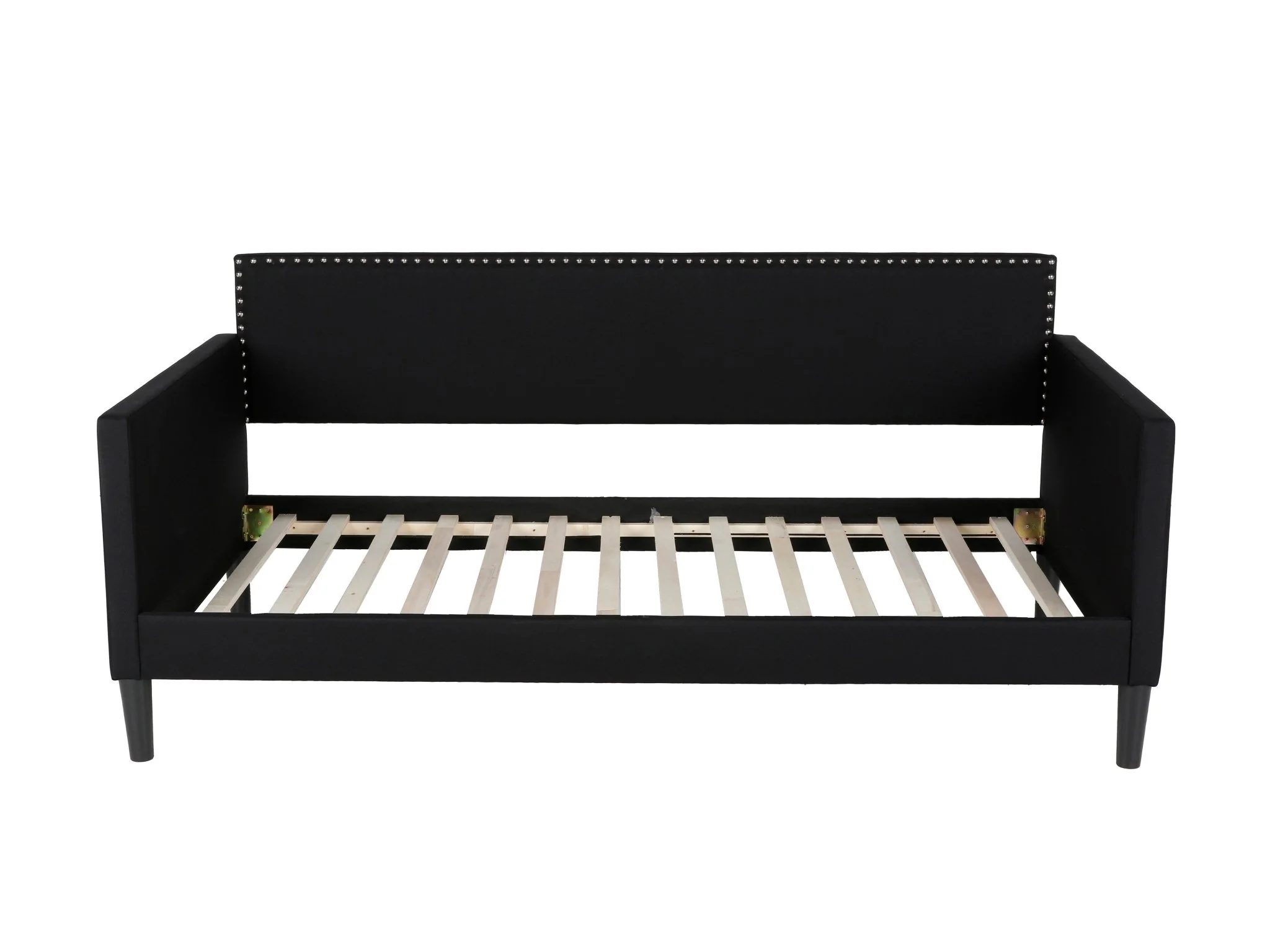 Black Upholstered Twin Daybed with Nailhead Trim - Image 3
